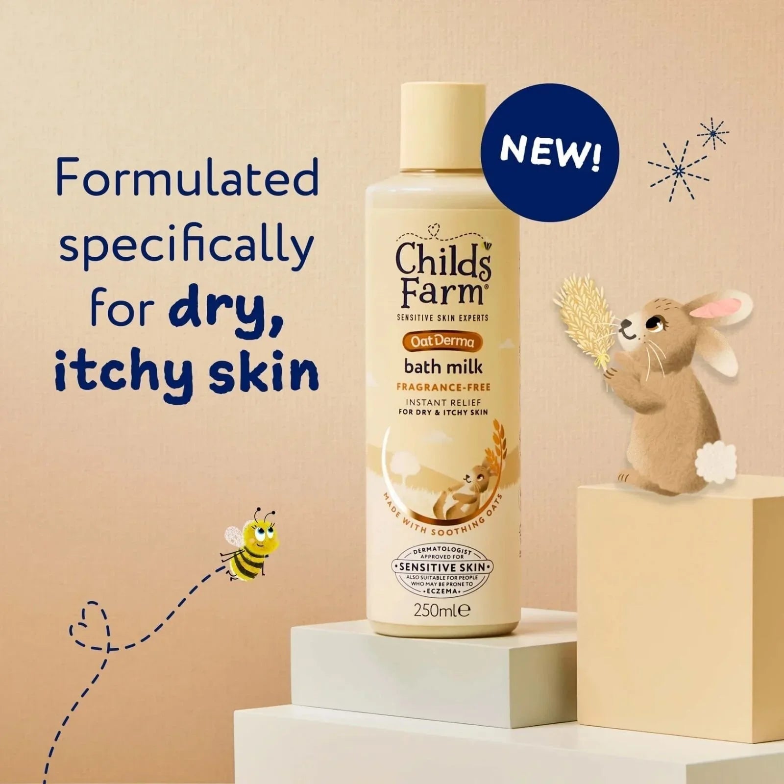 Childs Farm Oatderma Bath Milk 250ml - mezetto ebebek ebebek
