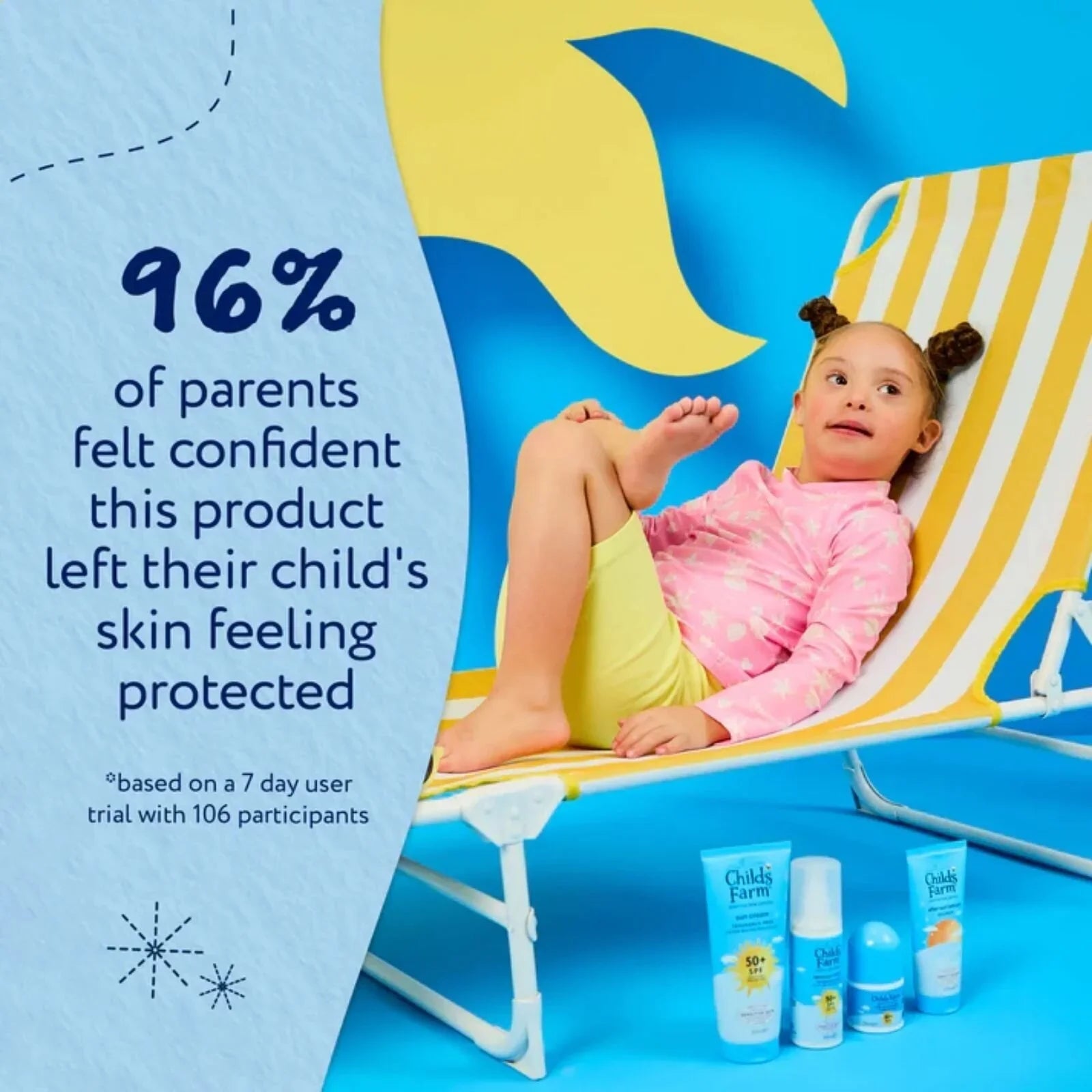 Childs Farm SPF 50+ Sun Cream Fragrance Free Sunscreen for Kids & Sensitive Skin 100ml - mezetto ebebek ebebek