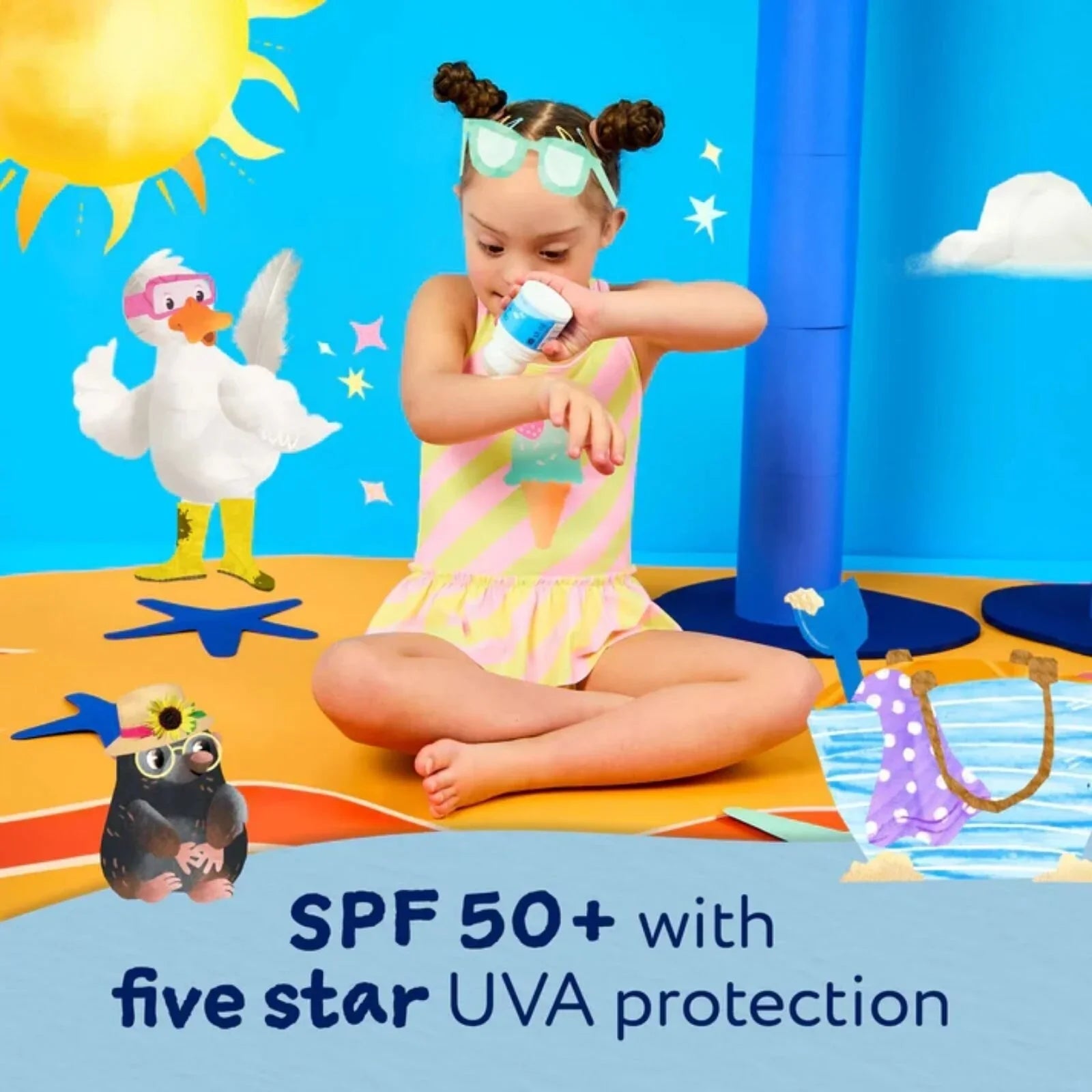 Childs Farm SPF50+ Roll On Fragrance Free Sun Lotion 50ml - mezetto ebebek ebebek