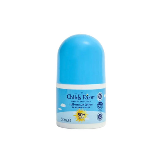 Childs Farm SPF50+ Roll On Fragrance Free Sun Lotion 50ml - mezetto ebebek ebebek