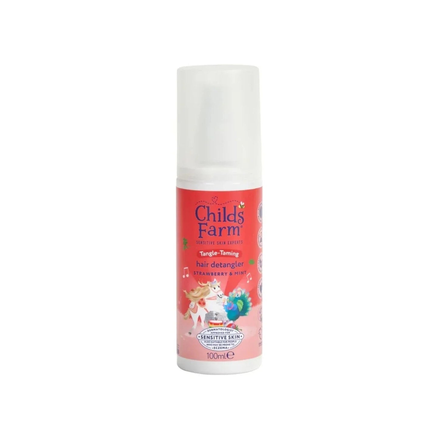 Childs Farm Tangle Taming 3 - in - 1 Hair Detangler 100ml - Strawberry & Mint - mezetto ebebek ebebek