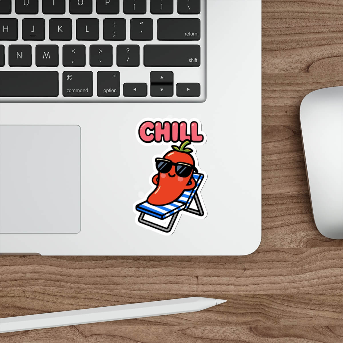 CHILL Pepper Sticker – Text or No Text Vinyl Option - mezetto KEOLIX KEOLIX