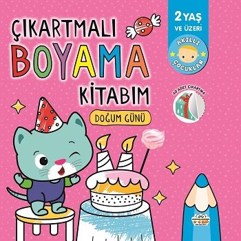 Çıkartmalı Boyama Kitabım-Doğum Günü - Parıltı Yayınları Kitap