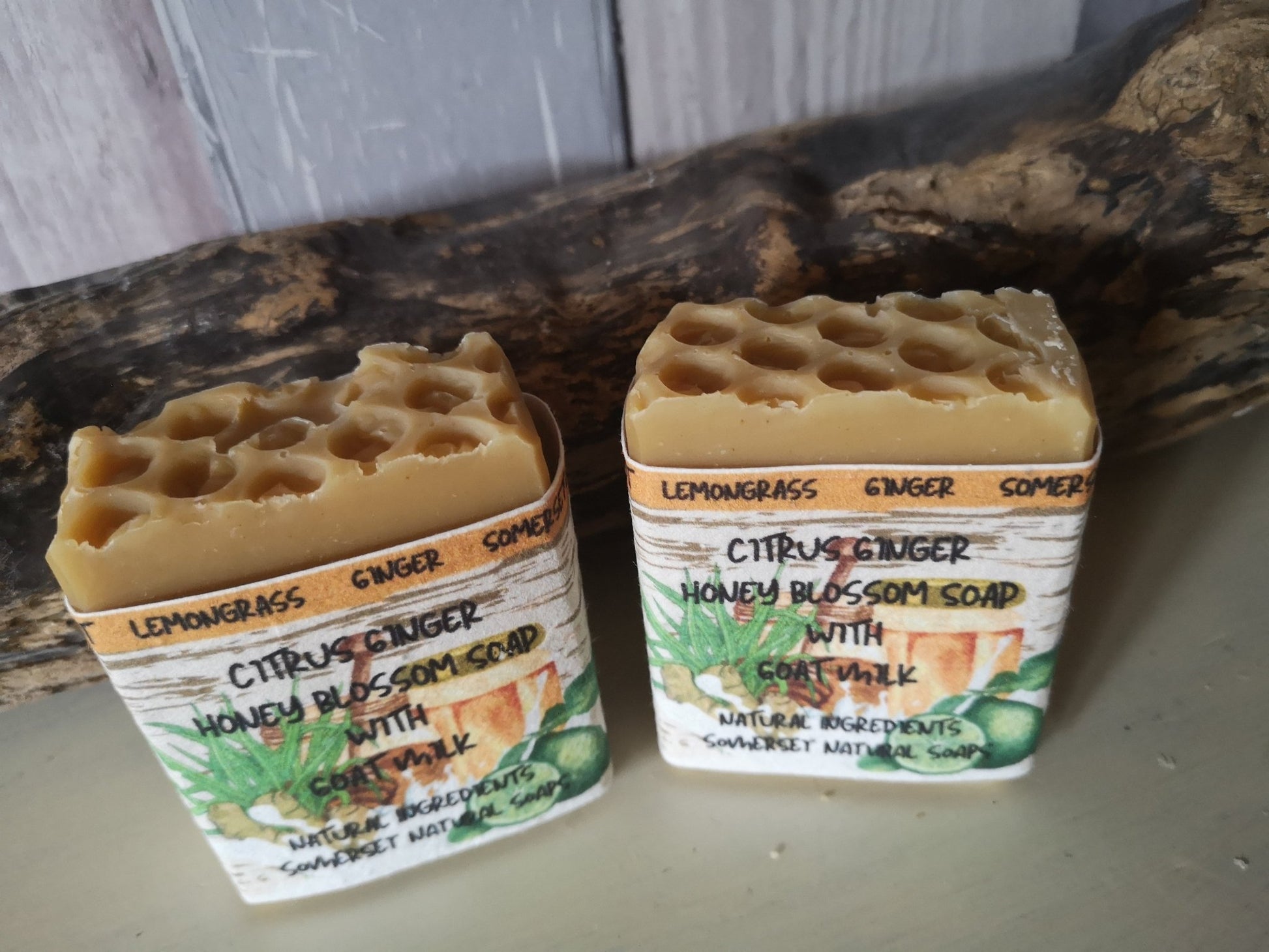 Citrus Ginger Goat Milk & Honey Soap - mezetto Shopify Collective Somerset Natural Soaps