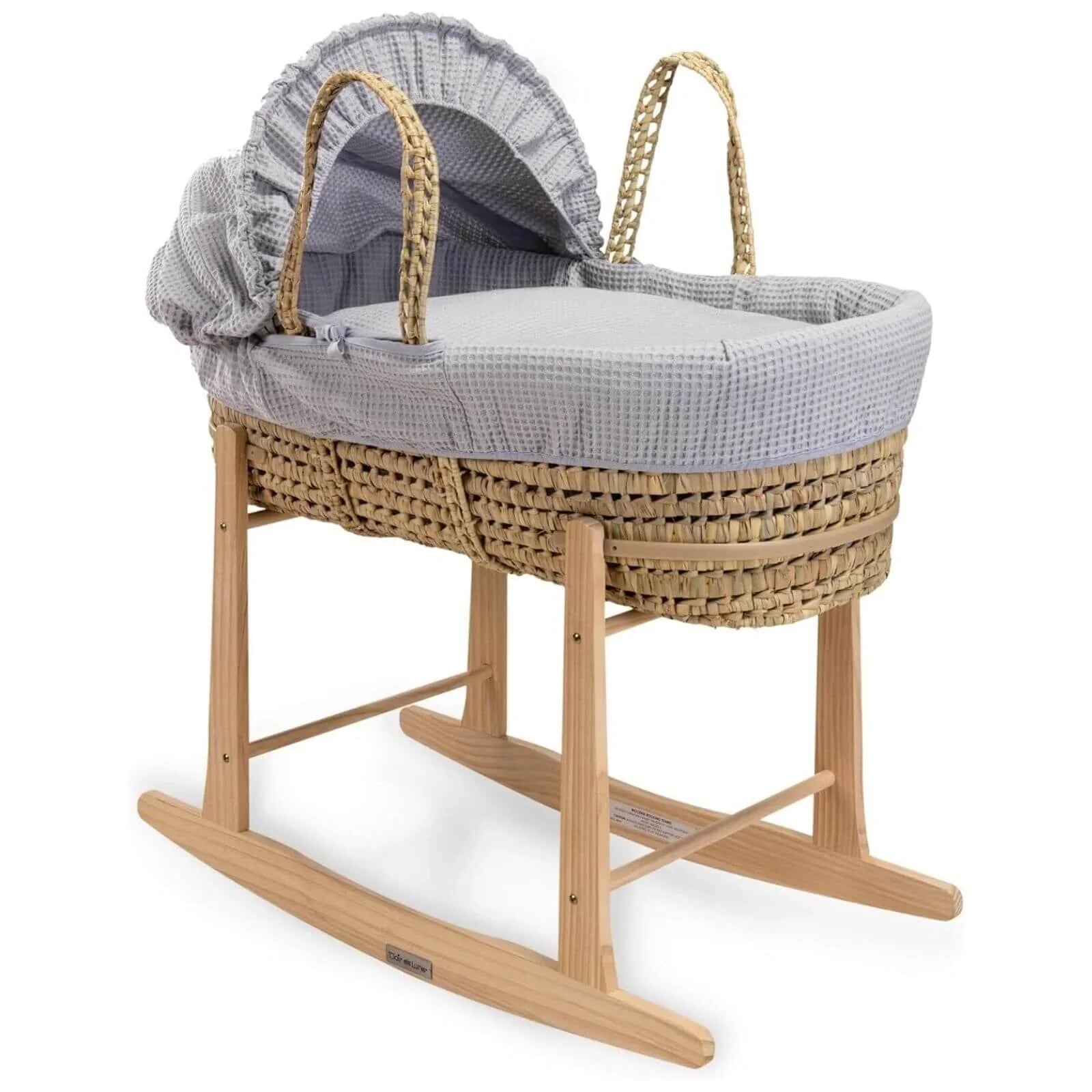 Clair de Lune Natural Wooden Rocking Stand - Natural - mezetto ebebek ebebek