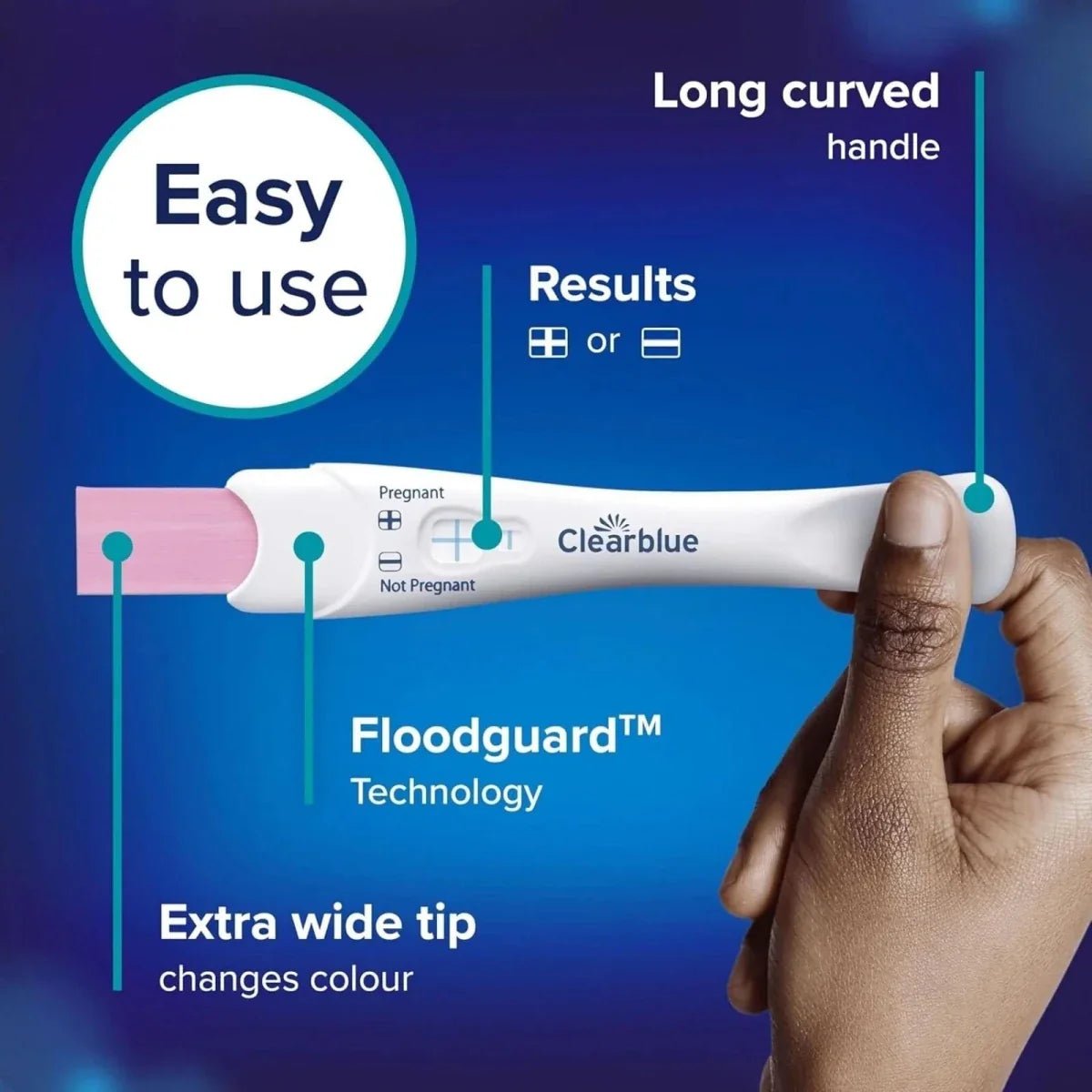 Clearblue Visual Rapid Detection Pregnancy Test Pack of 2 - mezetto ebebek ebebek