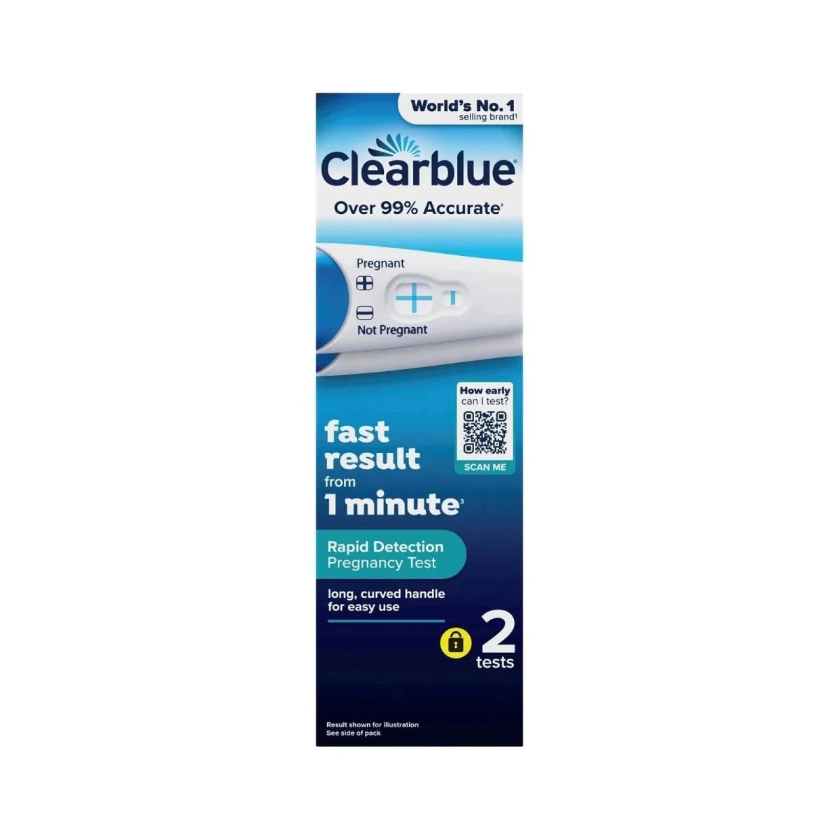 Clearblue Visual Rapid Detection Pregnancy Test Pack of 2 - mezetto ebebek ebebek