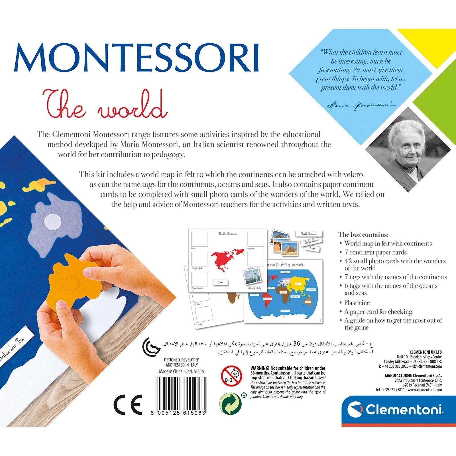 Clementoni Montessori - World - mezetto ebebek ebebek