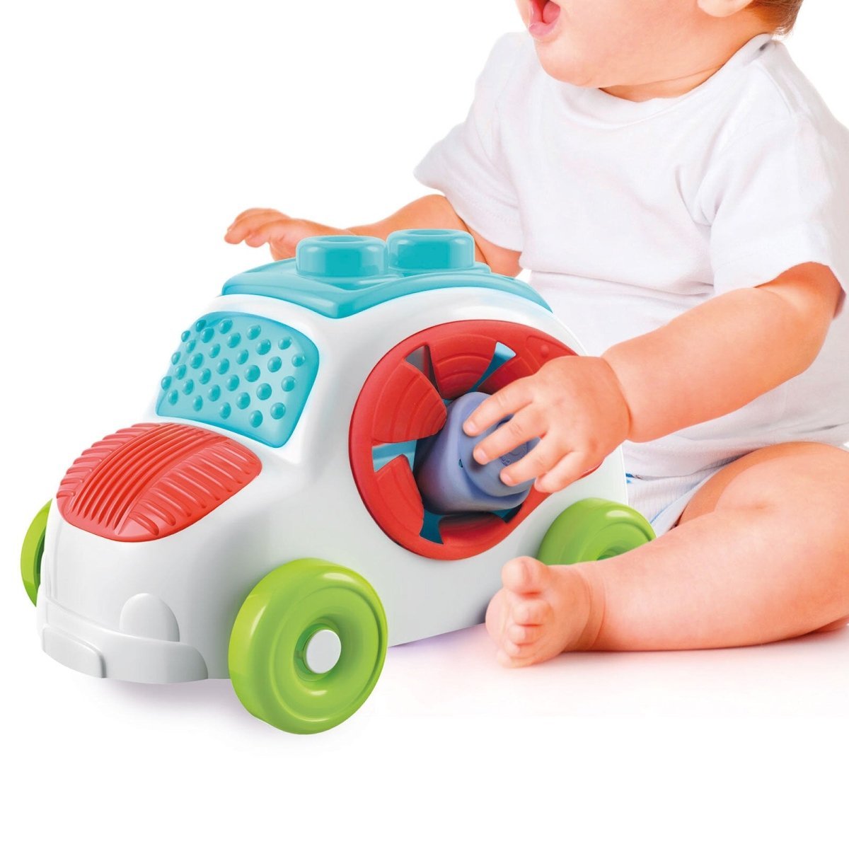 Clementoni Soft Clemmy - Soft Block Sensory Car - mezetto ebebek ebebek