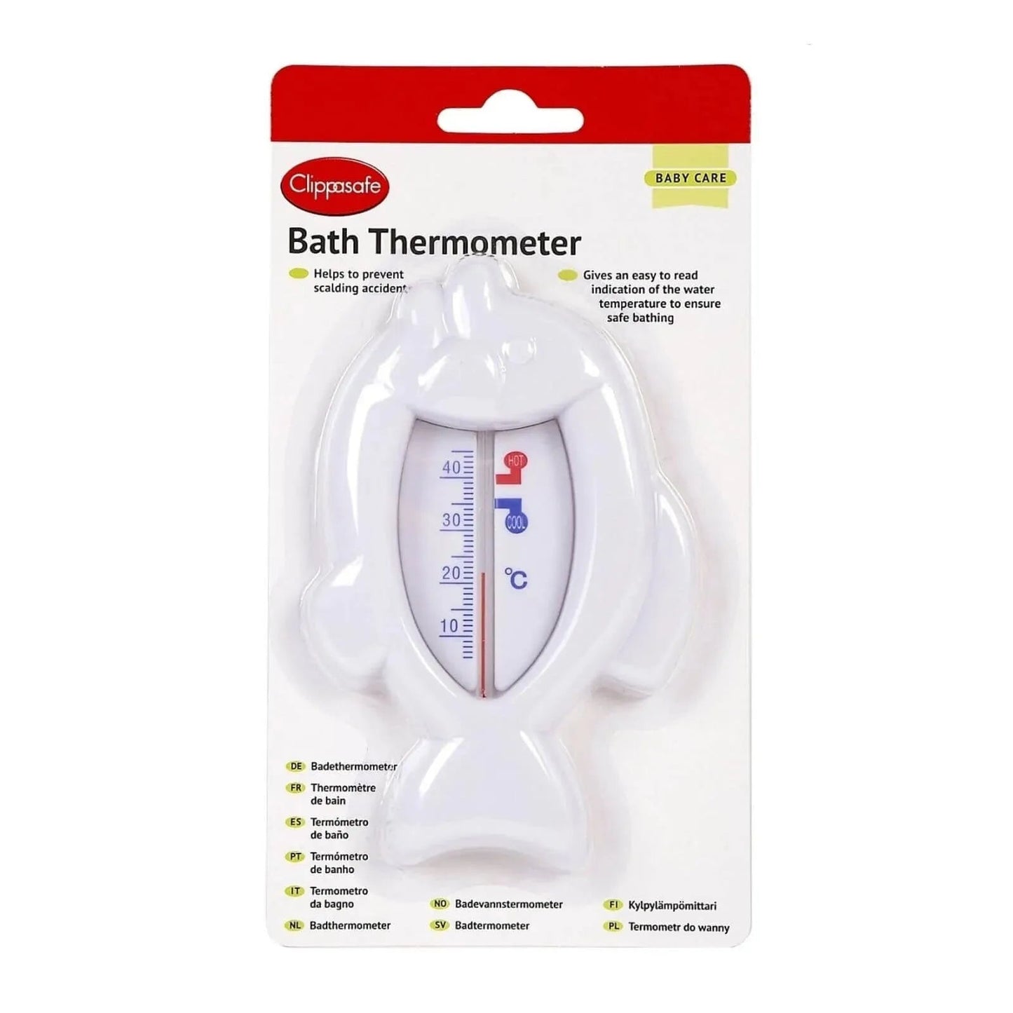 Clippasafe Bath Thermometer Fish Shape - mezetto ebebek ebebek