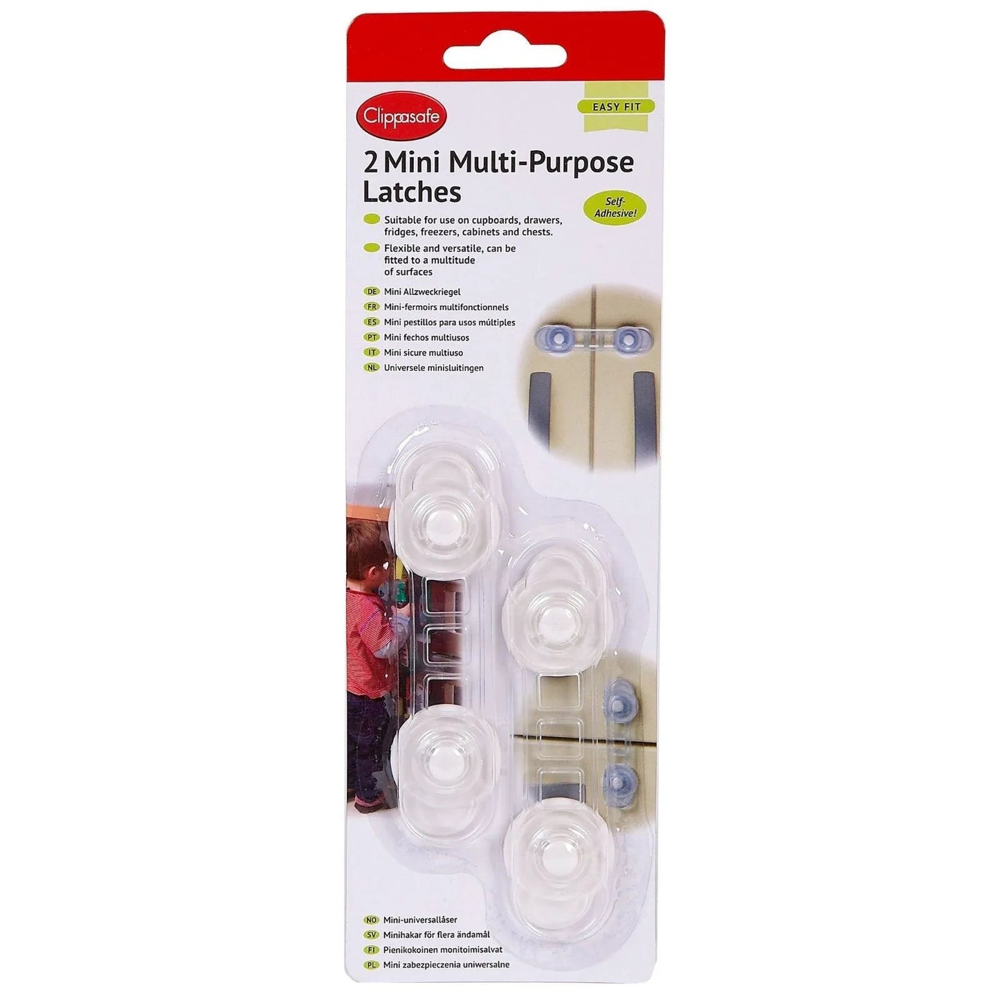 Clippasafe Mini Multi - Purpose Lock Pack of 2 - mezetto ebebek ebebek