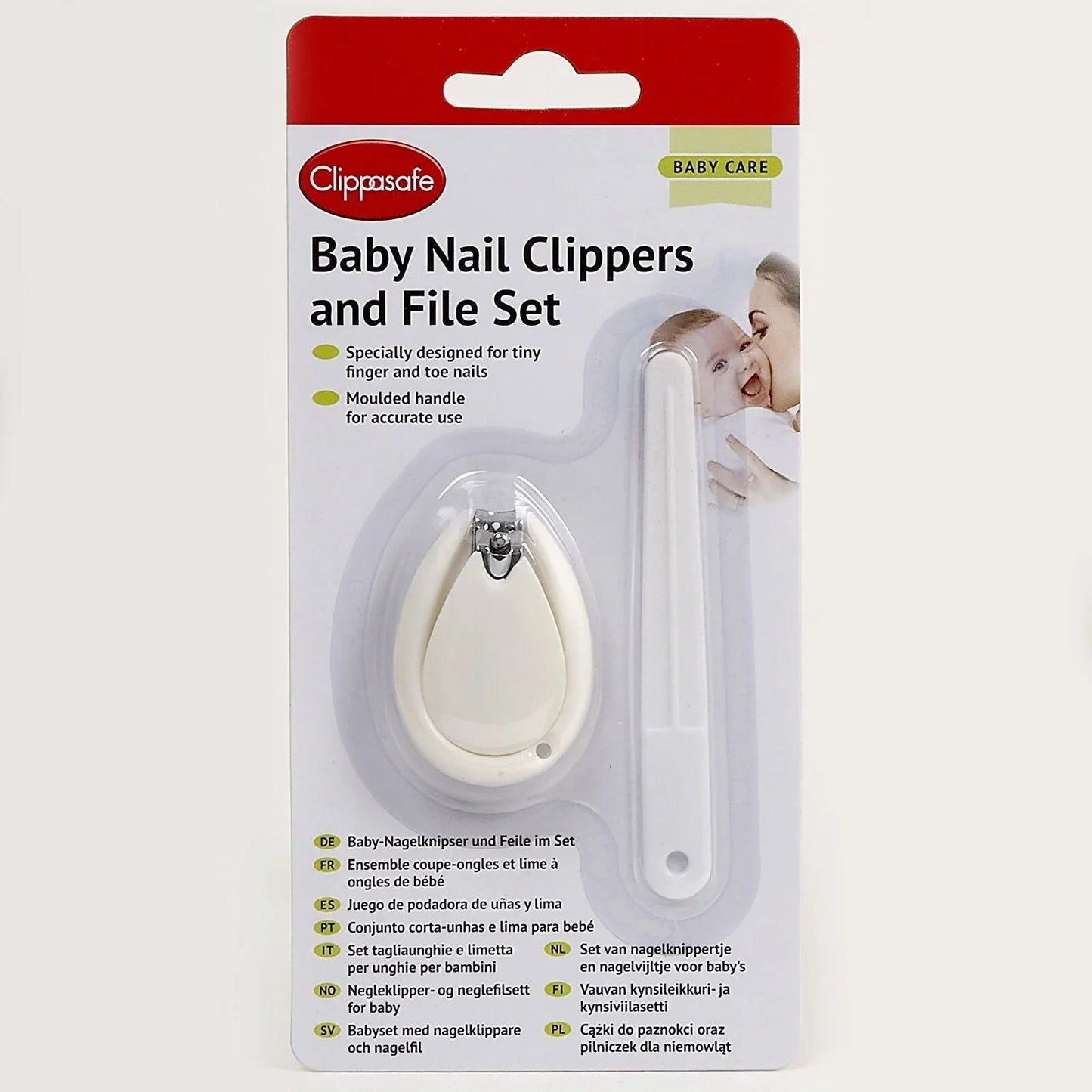 Clippasafe Nail Clippers & File Set - mezetto ebebek ebebek