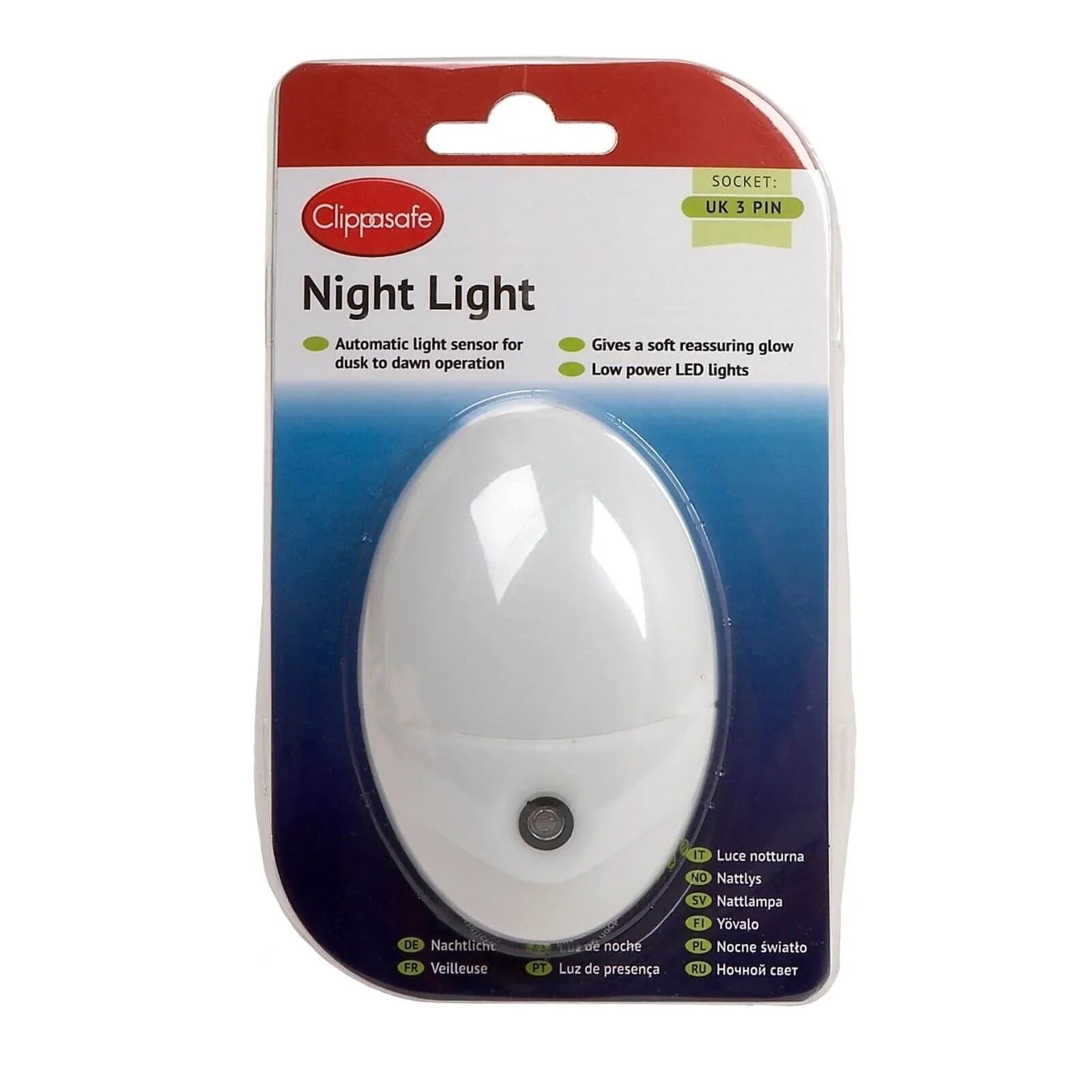 Clippasafe Nightlight with Sensor - mezetto ebebek ebebek