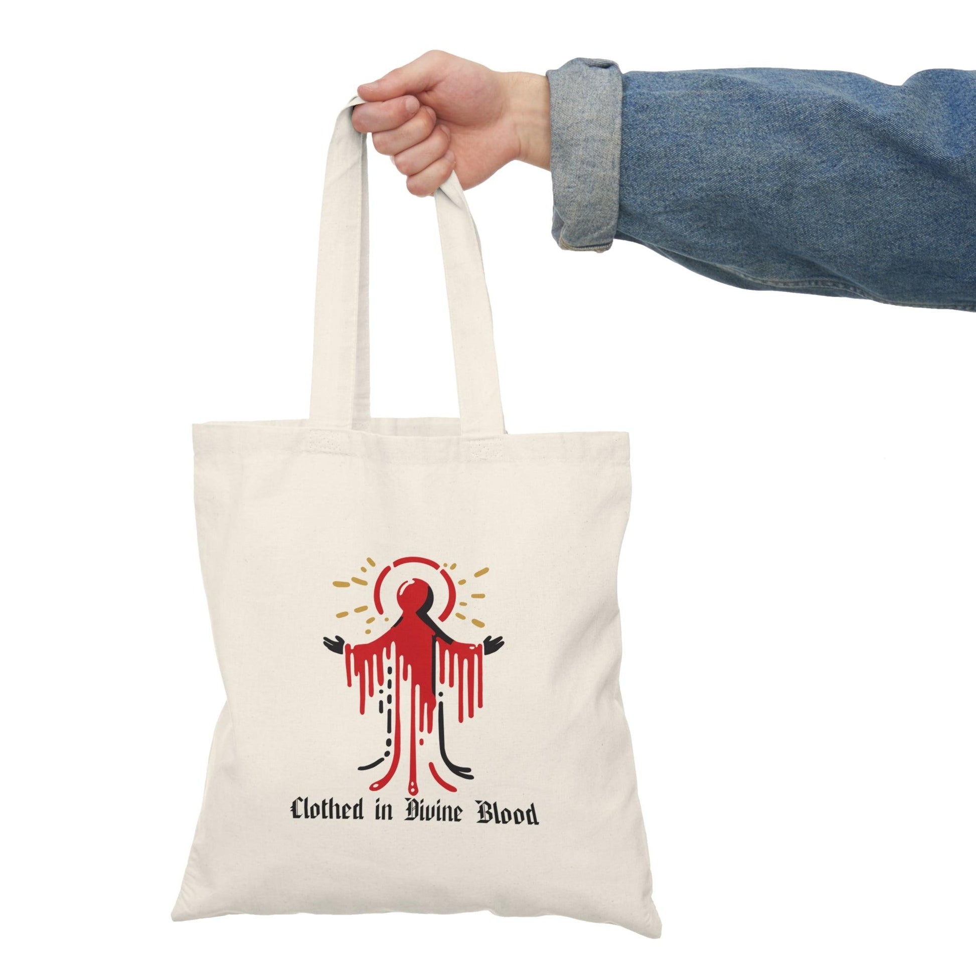 Clothed in Divine Blood Tote Bag - mezetto KEOLIX KEOLIX