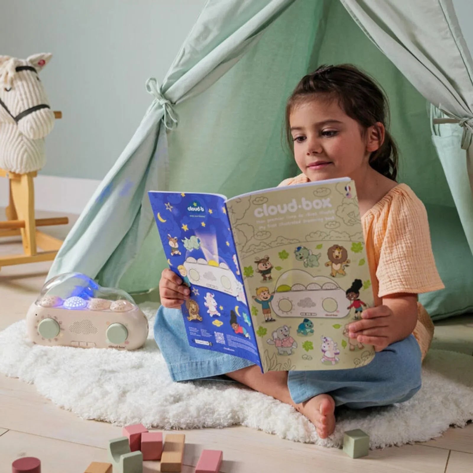 Cloud.b CloudBox Storyteller & Night Light - mezetto ebebek ebebek
