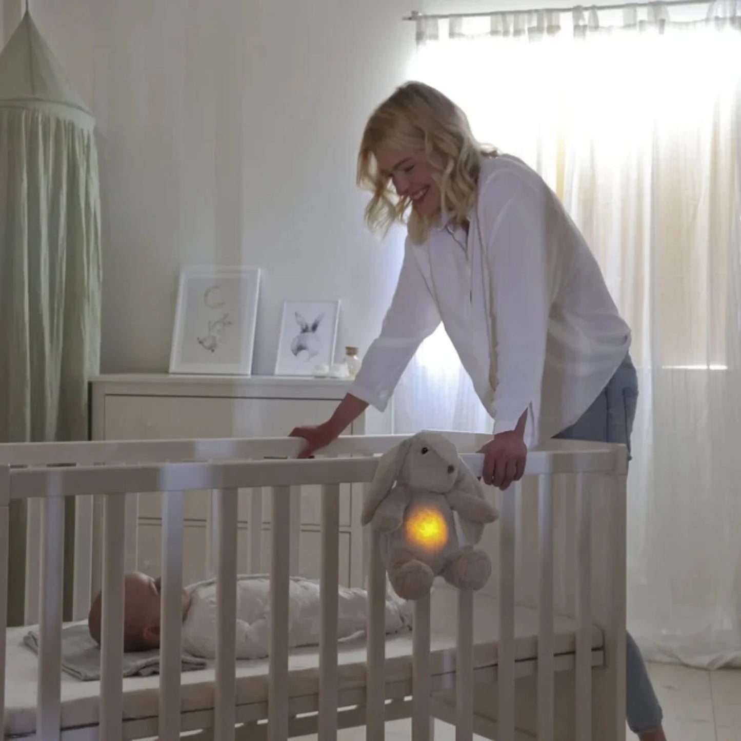 Cloud.b LoveLight Billy Bunny Nightlight & Sound Soother - mezetto ebebek ebebek
