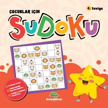 Çocuklar İçin Sudoku 4.Seviye - Bookalemun Yayınevi Kitap