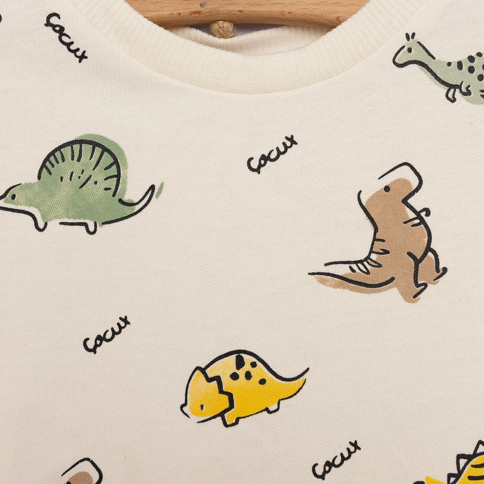 Cocux Animals Baby Boy Tracksuit - Beige - mezetto ebebek ebebek