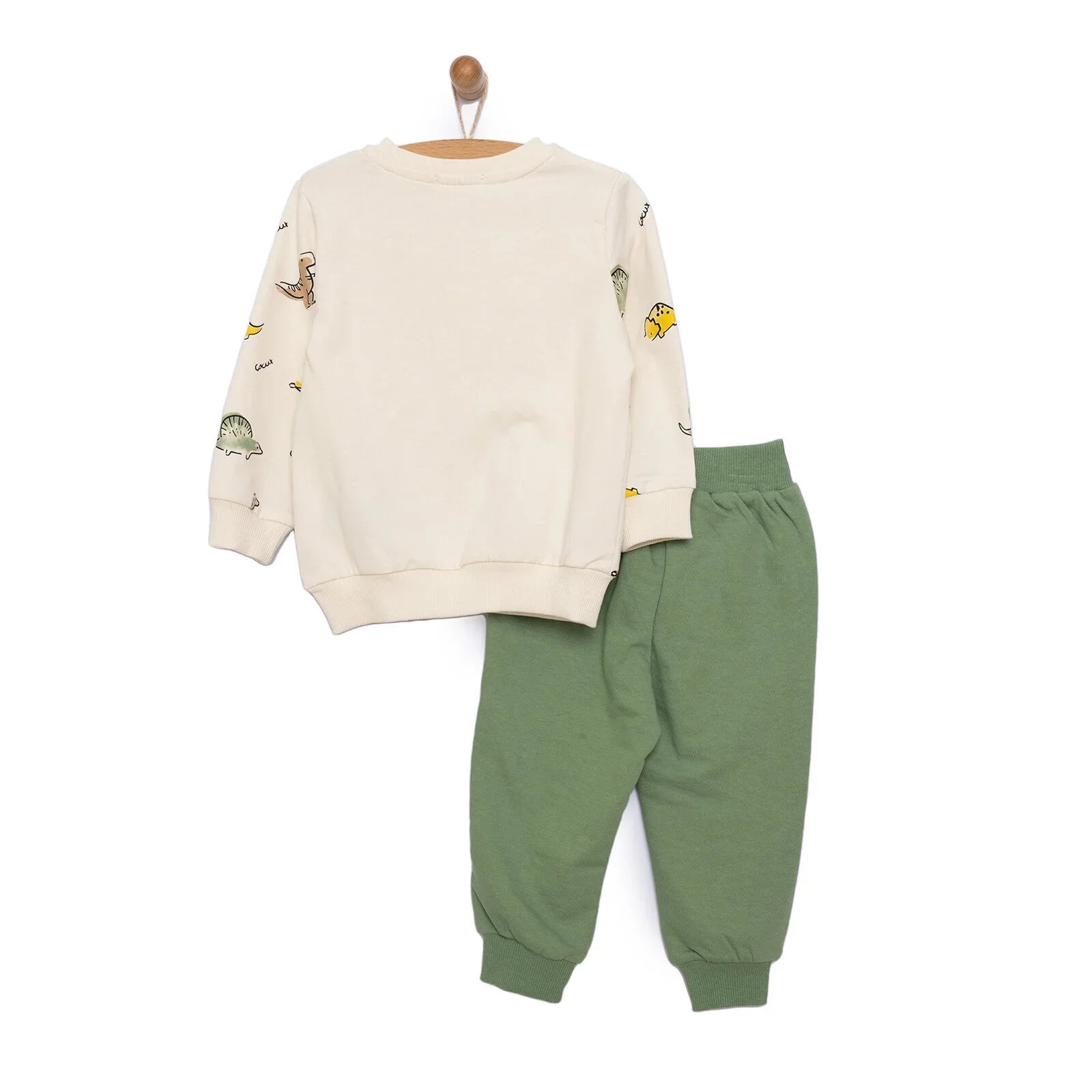 Cocux Animals Baby Boy Tracksuit - Beige - mezetto ebebek ebebek