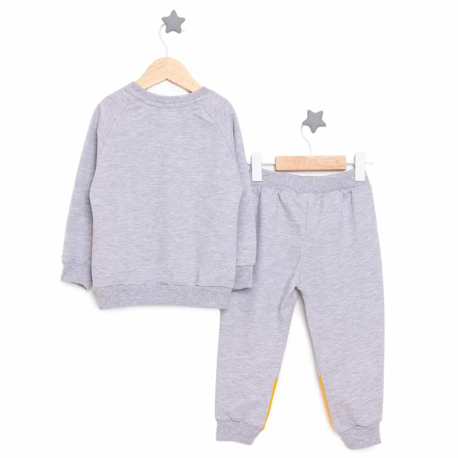 Cocux Animals Boy Jogging Set - Grey - mezetto ebebek ebebek