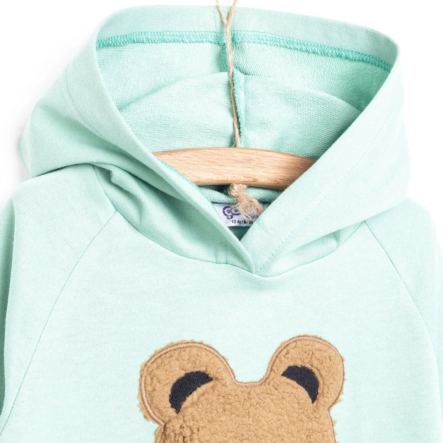 Cocux Baby Girl Cute Animals Tracksuit - Mint - mezetto ebebek ebebek