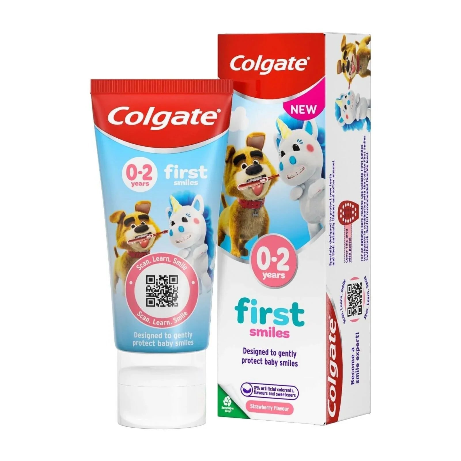 Colgate Kids Strawberry Flavour Baby Toothpaste 0 - 2 years 50ml - mezetto ebebek ebebek
