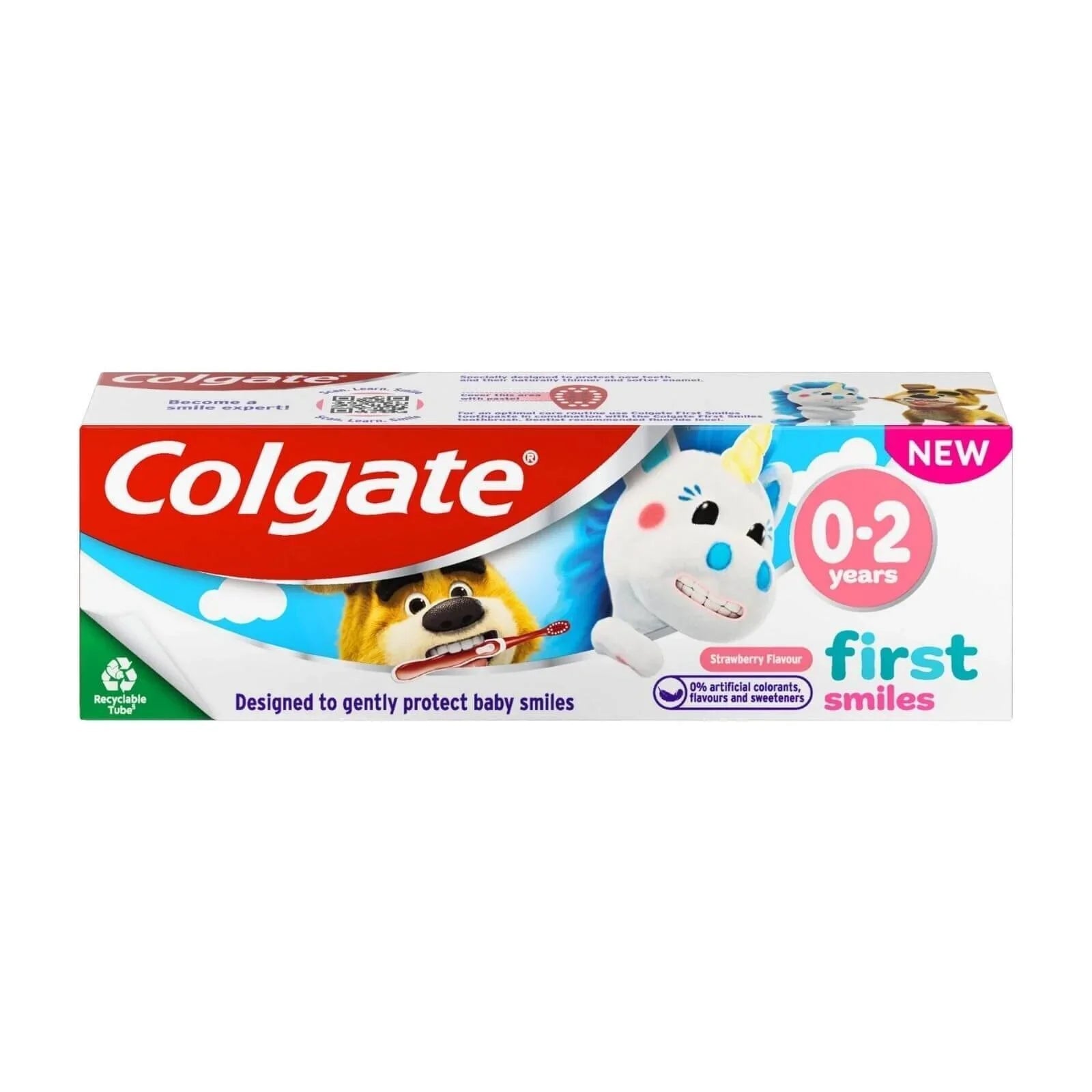 Colgate Kids Strawberry Flavour Baby Toothpaste 0 - 2 years 50ml - mezetto ebebek ebebek
