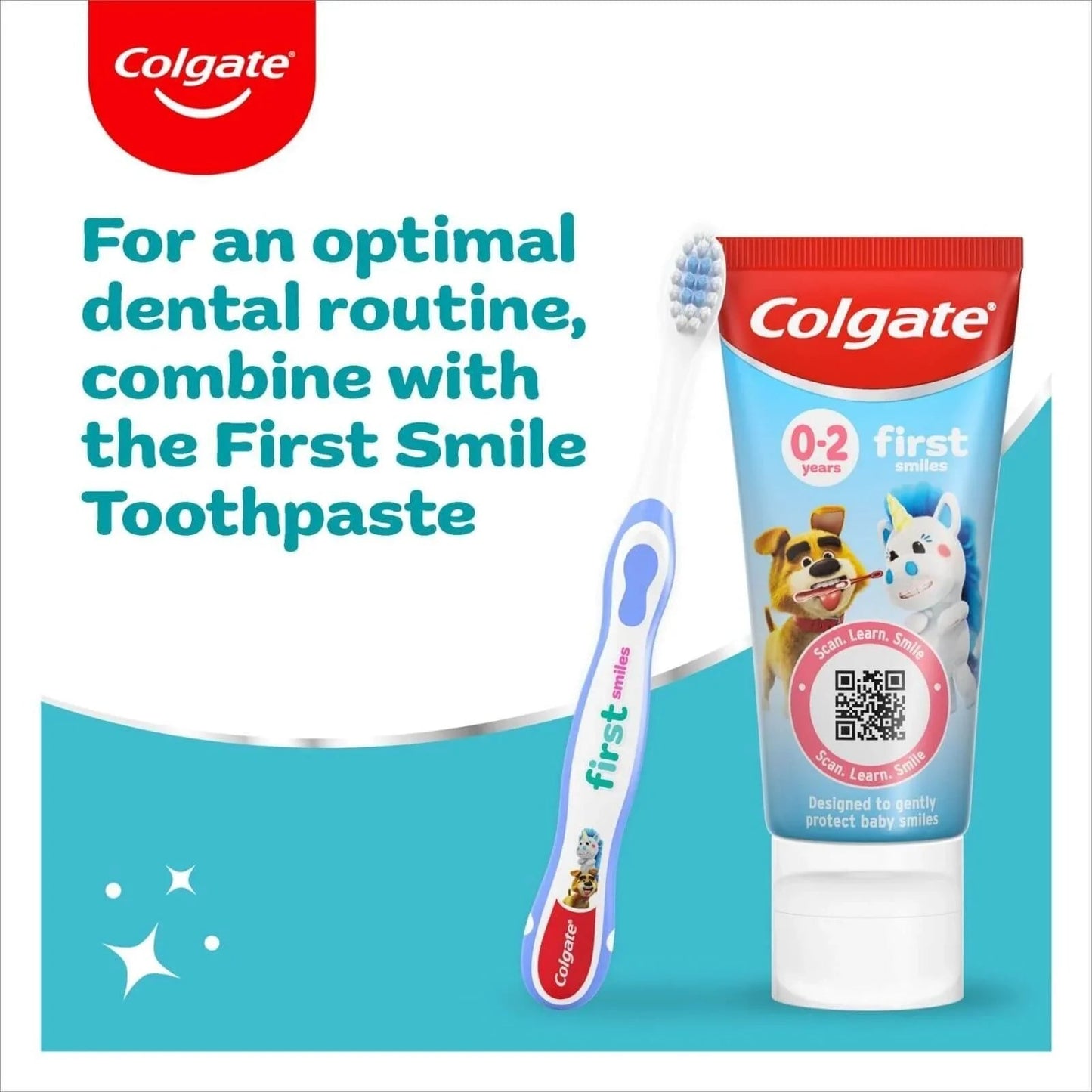 Colgate Kids Strawberry Flavour Baby Toothpaste 0 - 2 years 50ml - mezetto ebebek ebebek
