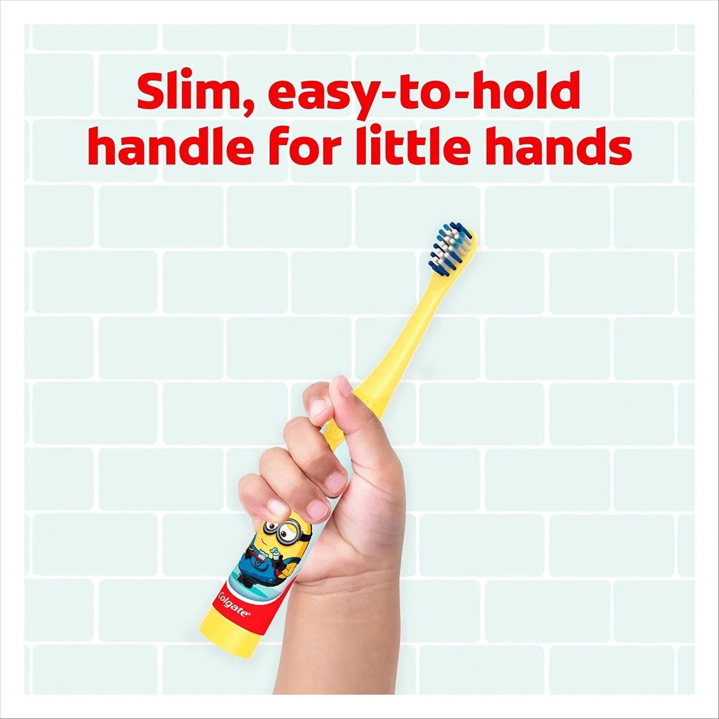 Colgate Minions Extra Soft Battery Toothbrush 3+ years - mezetto ebebek ebebek