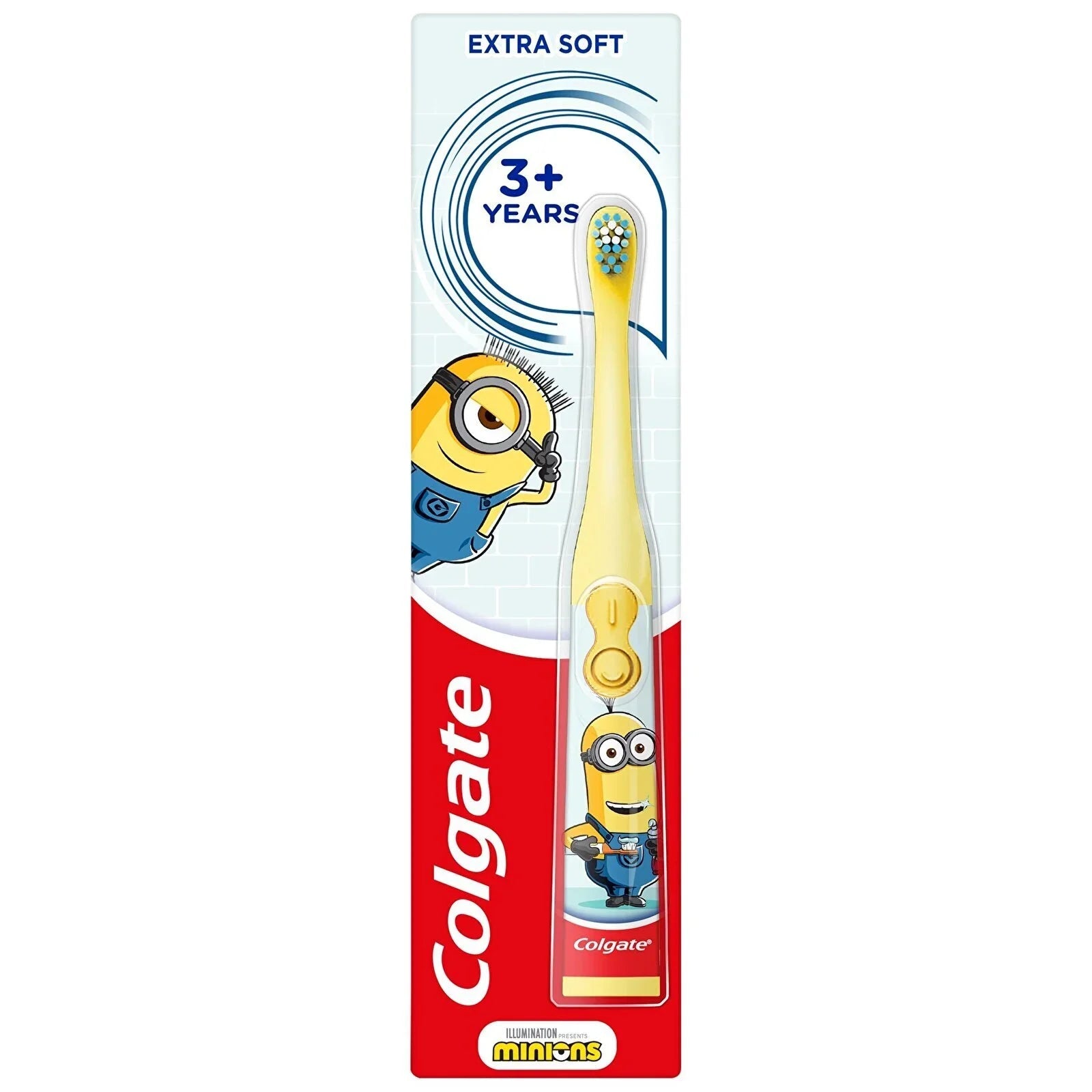 Colgate Minions Extra Soft Battery Toothbrush 3+ years - mezetto ebebek ebebek