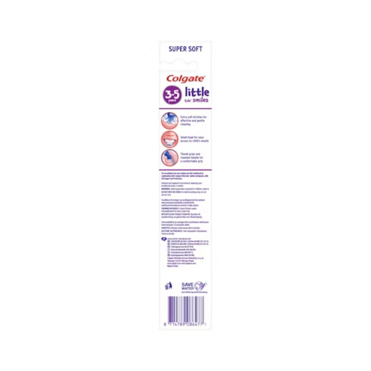 Colgate Smiles Extra Soft Toothbrush 3 - 5 years Assorted - mezetto ebebek ebebek