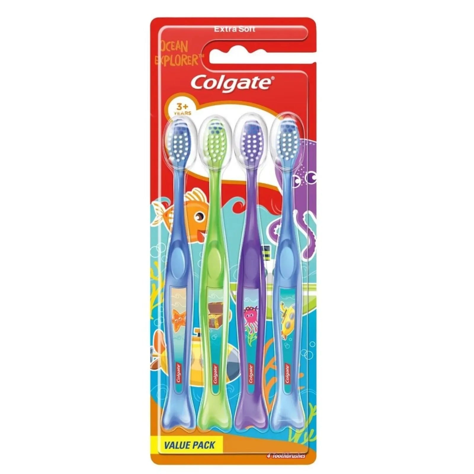 Colgate Toothbrush Kids Ocean Explorers Pack of 4 - mezetto ebebek ebebek