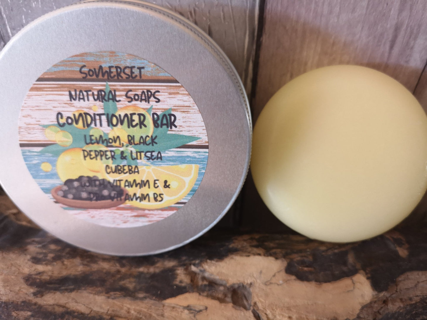 Conditioner Bar Lemon, Litsea Cubeba & Black Pepper - mezetto Shopify Collective Somerset Natural Soaps