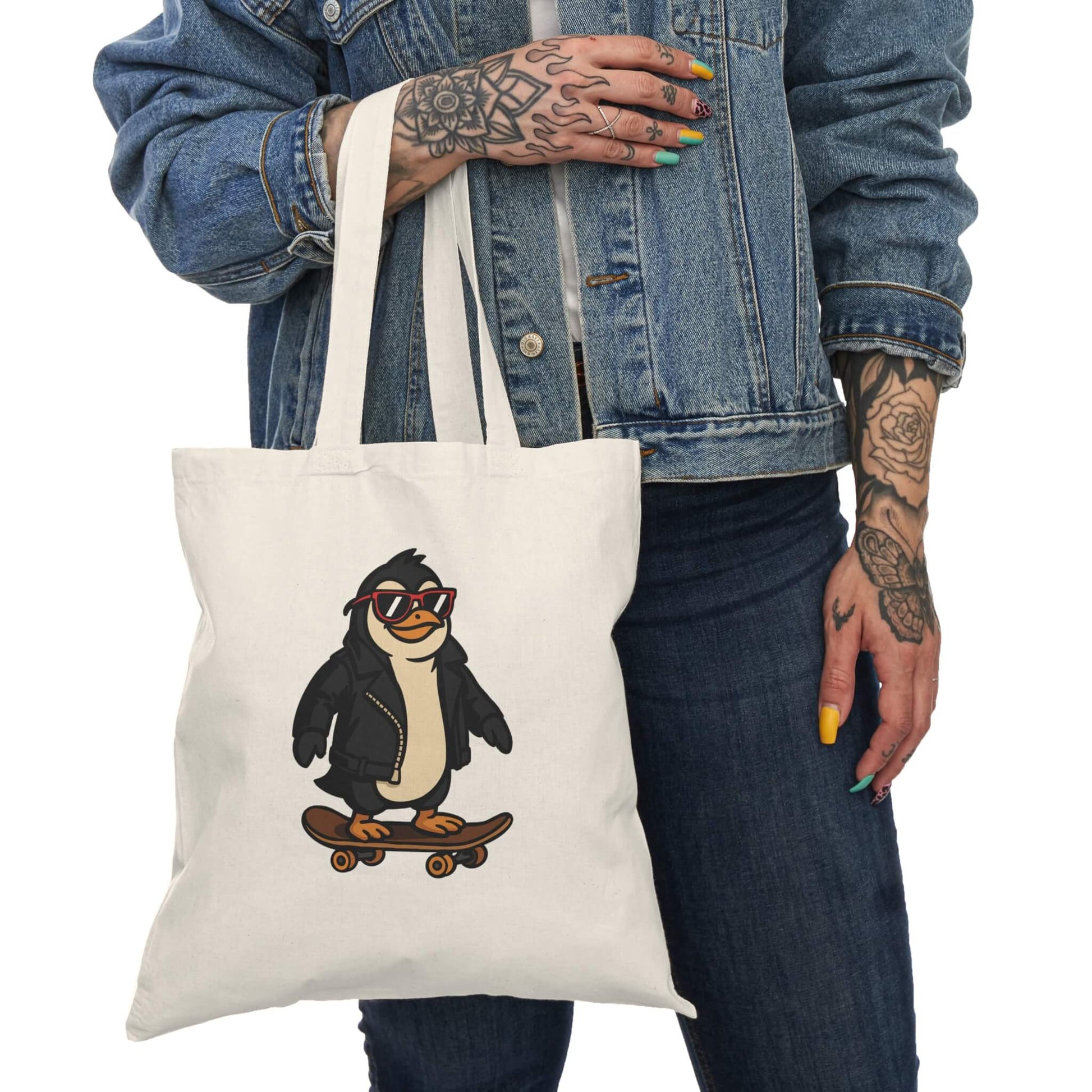 Cool Penguin Skate Club – Premium Tote Bag - mezetto KEOLIX KEOLIX