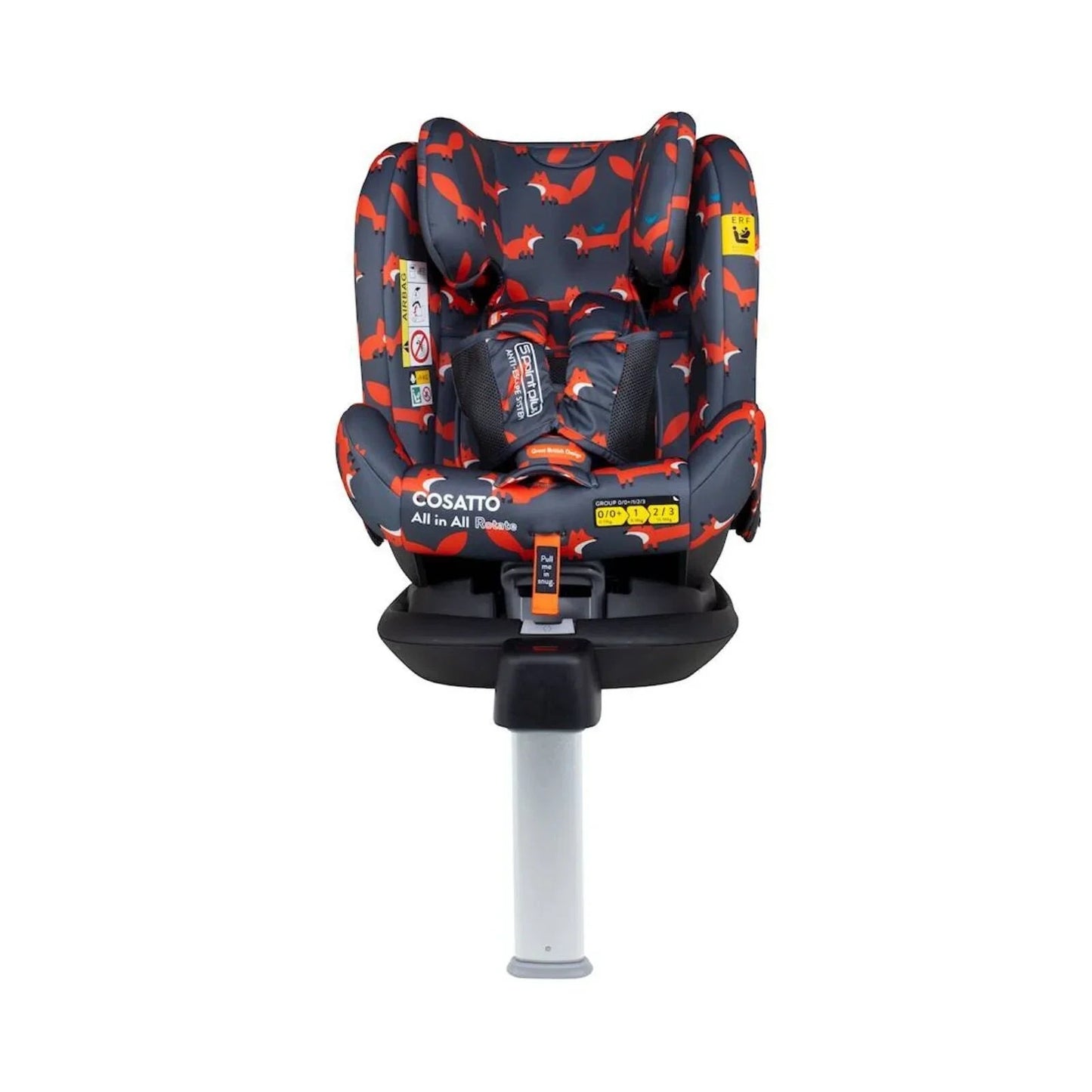 Cosatto All in All 360 Rotate i - Size Car Seat - Charcoal Mister Fox - mezetto ebebek ebebek