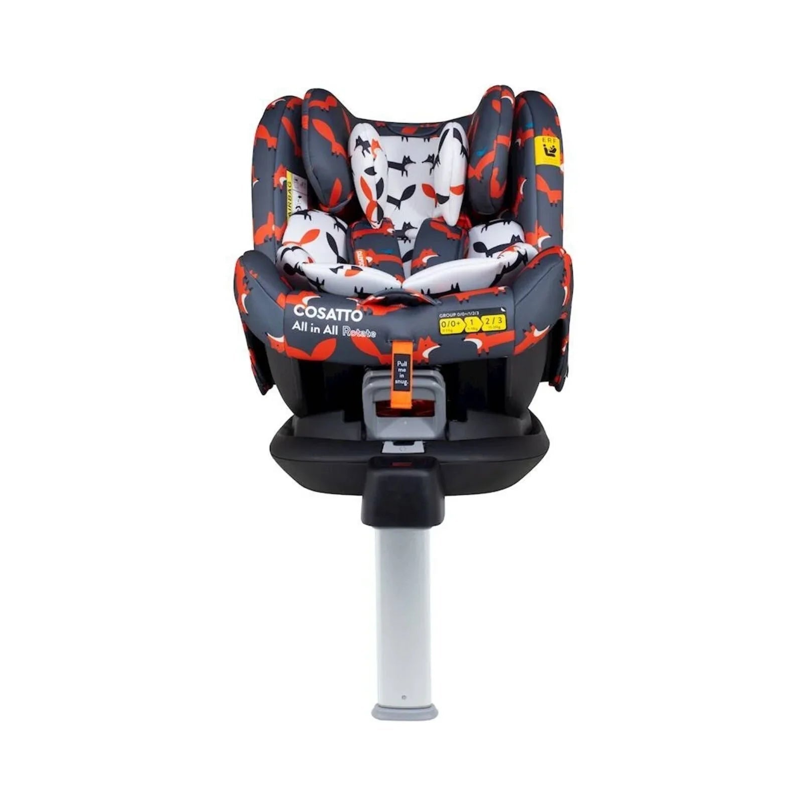 Cosatto All in All 360 Rotate i - Size Car Seat - Charcoal Mister Fox - mezetto ebebek ebebek
