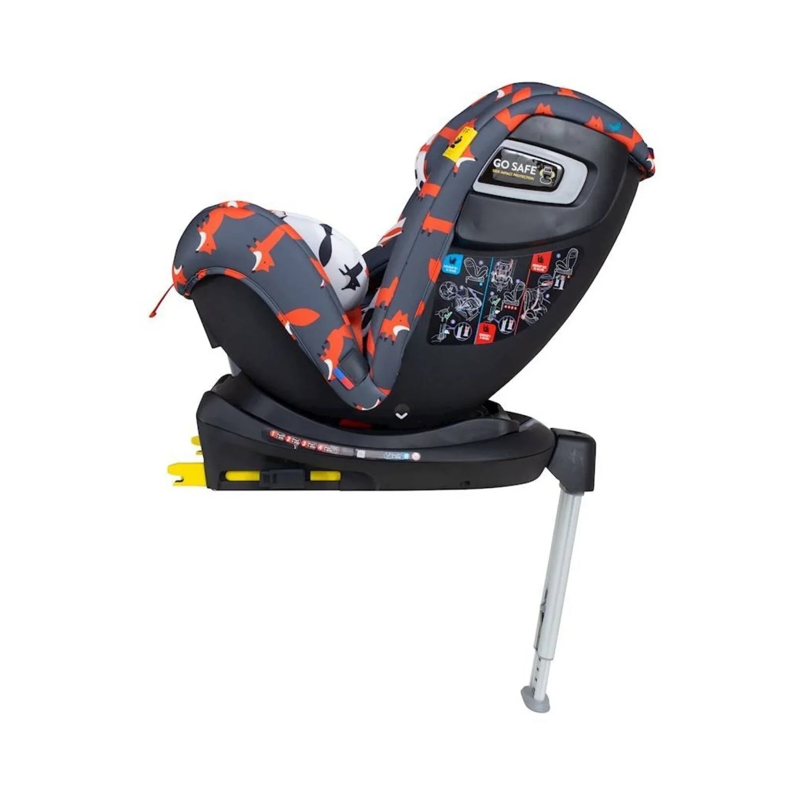 Cosatto All in All 360 Rotate i - Size Car Seat - Charcoal Mister Fox - mezetto ebebek ebebek
