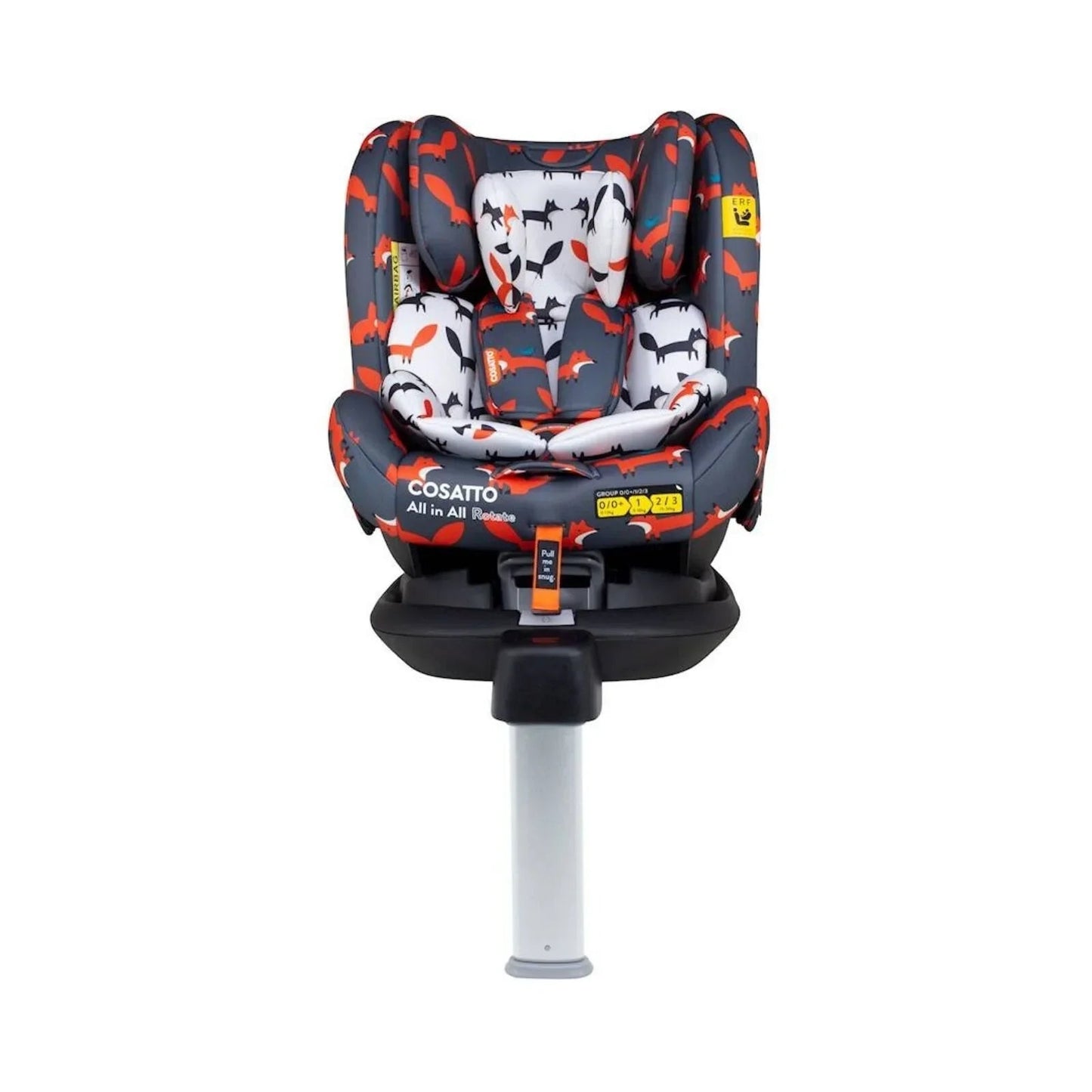 Cosatto All in All 360 Rotate i - Size Car Seat - Charcoal Mister Fox - mezetto ebebek ebebek