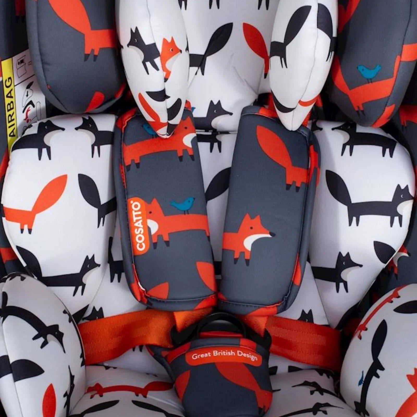 Cosatto All in All 360 Rotate i - Size Car Seat - Charcoal Mister Fox - mezetto ebebek ebebek