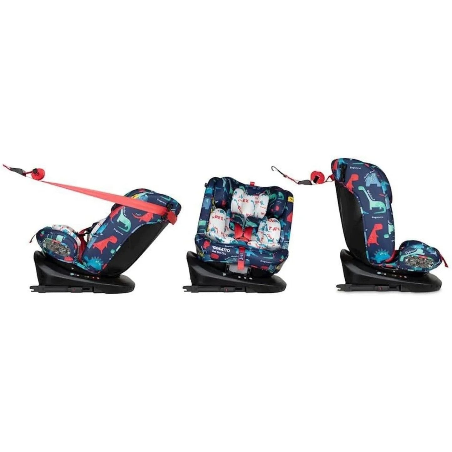 Cosatto Get Set Gro i - Size 360 Car Seat - D is for Dino - mezetto ebebek ebebek
