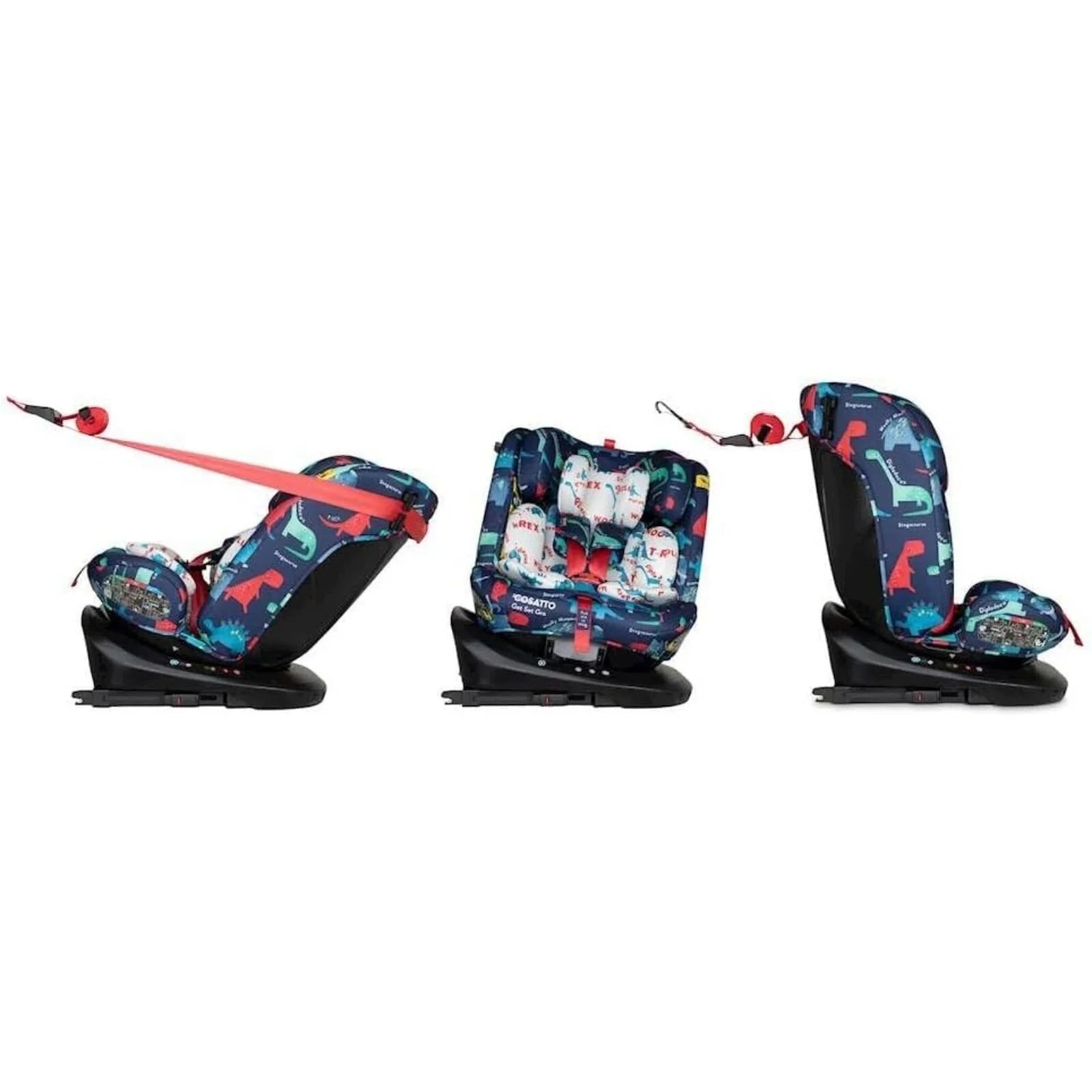 Cosatto Get Set Gro i - Size 360 Car Seat - D is for Dino - mezetto ebebek ebebek