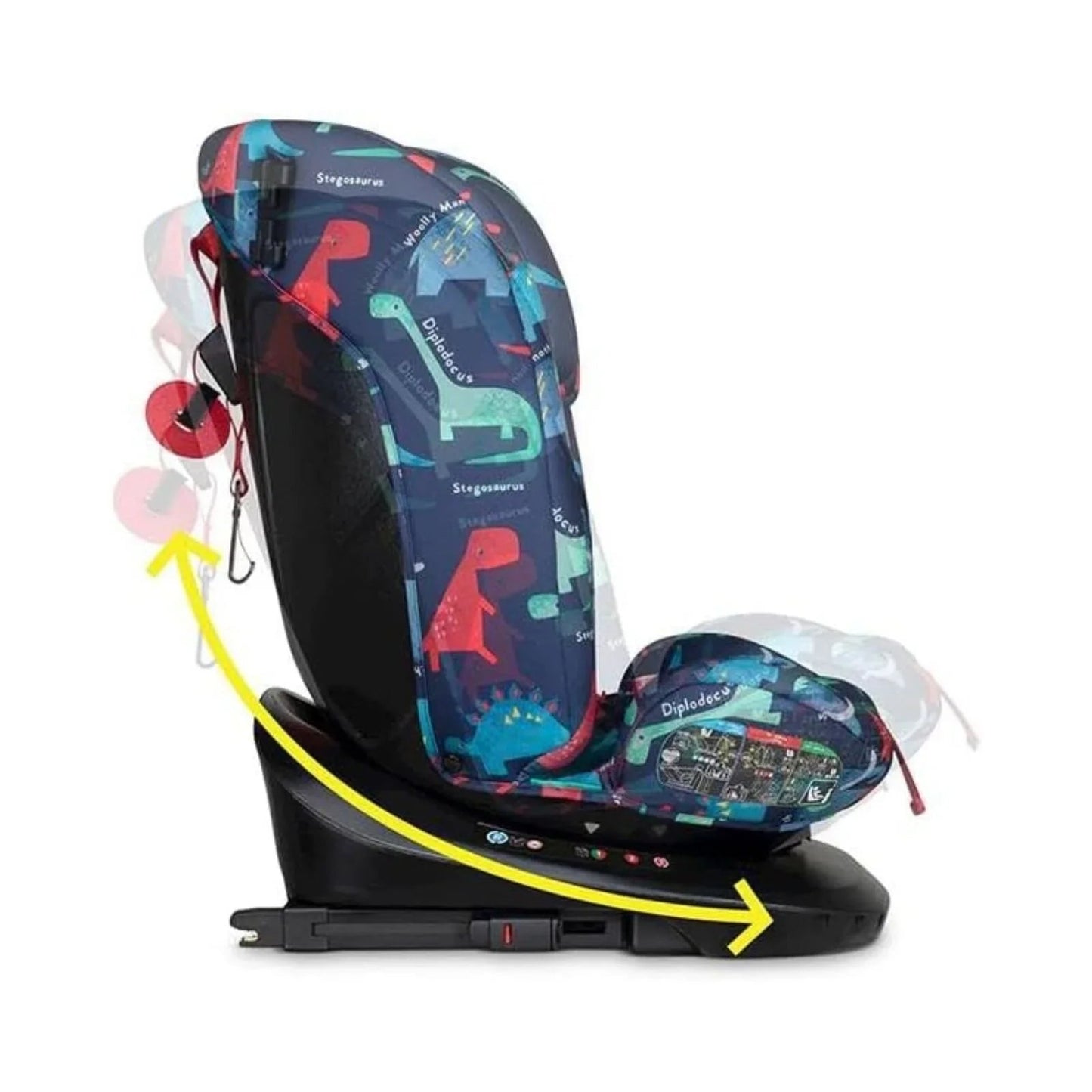 Cosatto Get Set Gro i - Size 360 Car Seat - D is for Dino - mezetto ebebek ebebek