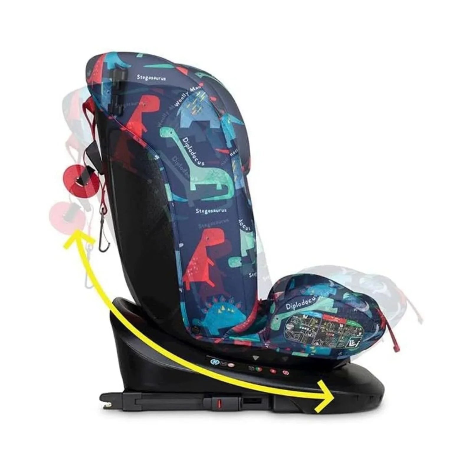 Cosatto Get Set Gro i - Size 360 Car Seat - D is for Dino - mezetto ebebek ebebek