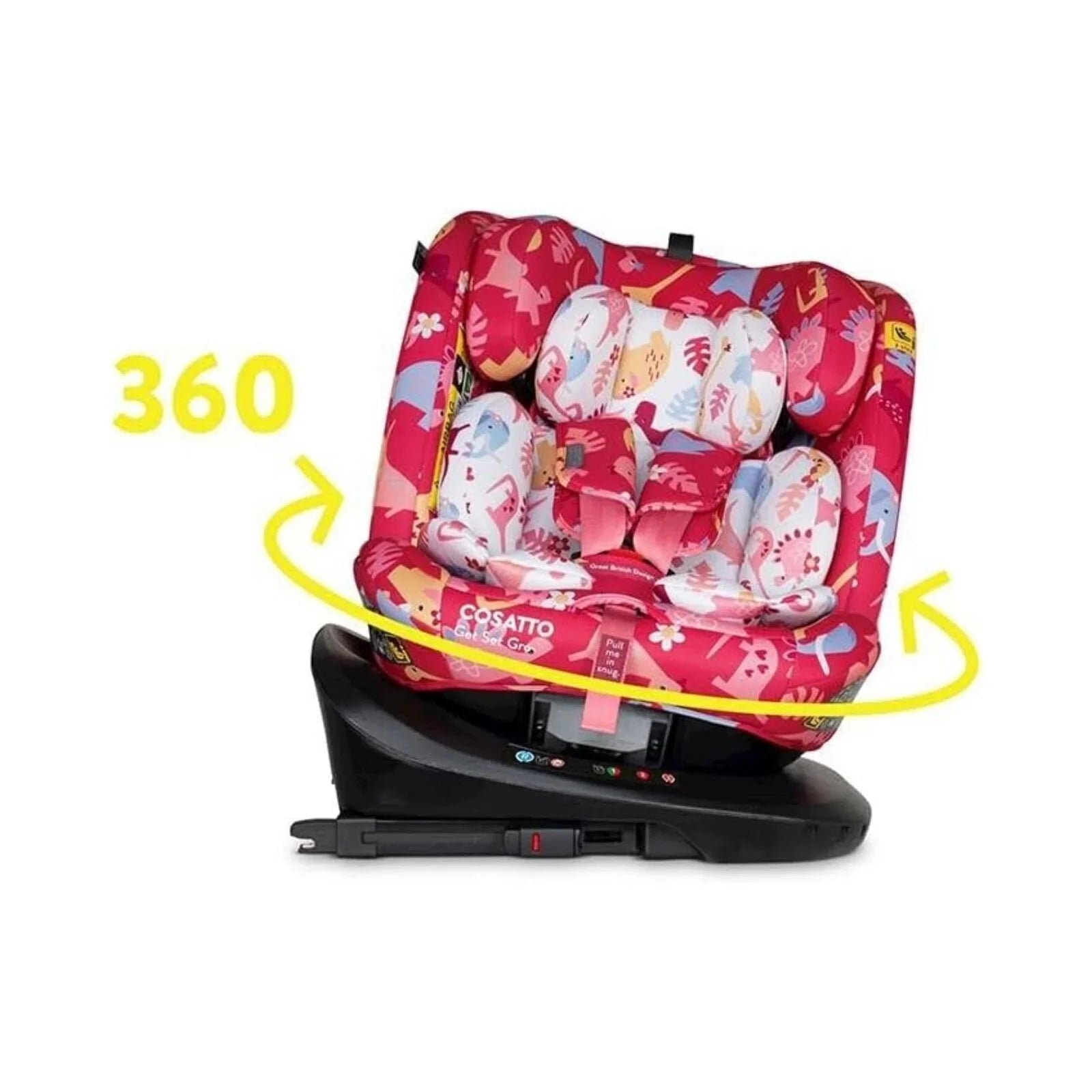 Cosatto Get Set Gro i - Size 360 Car Seat - Dino Delite - mezetto ebebek ebebek