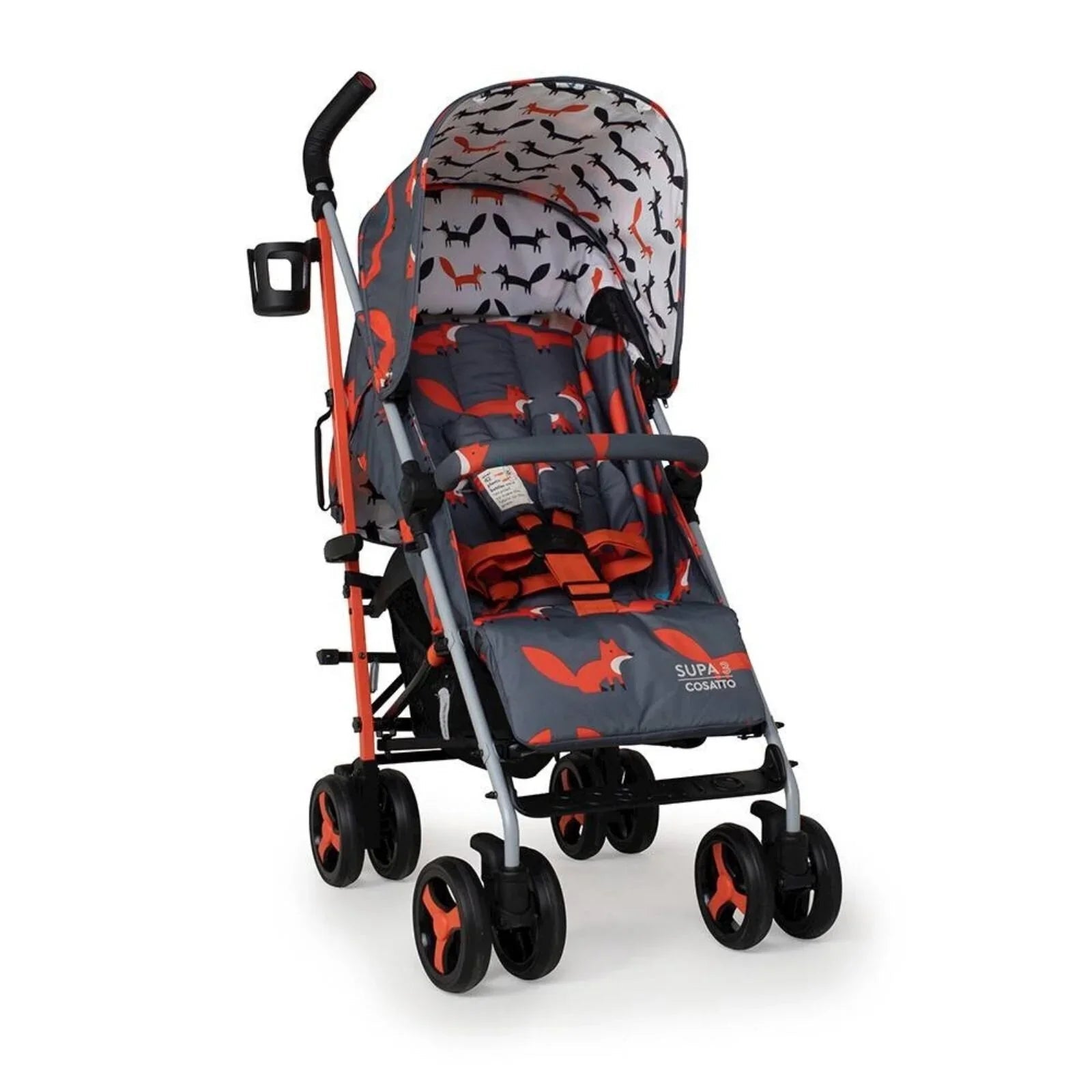 Cosatto Supa 3 Stroller - Charcoal Mister Fox - mezetto ebebek ebebek