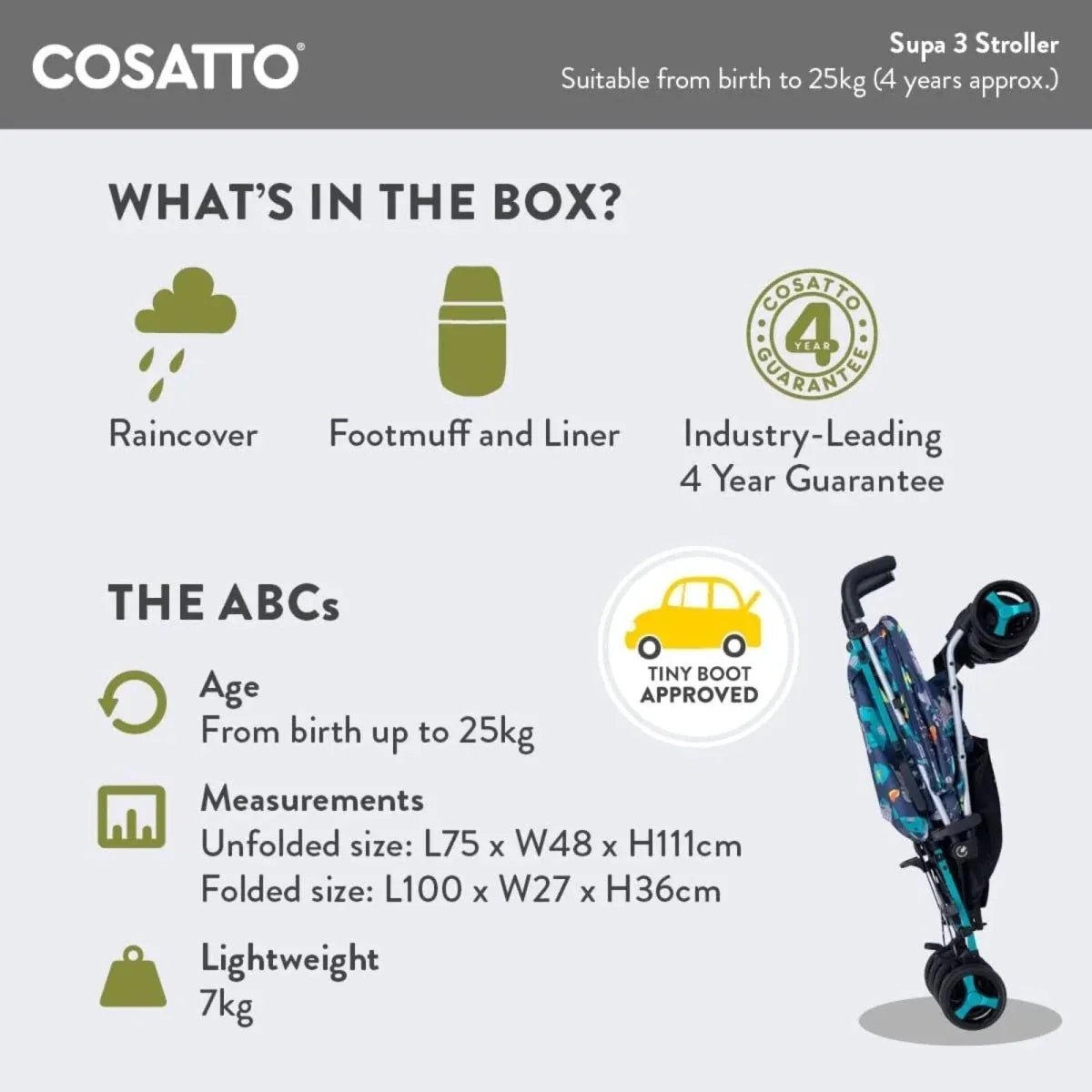 Cosatto Supa 3 Stroller - Dragon Kingdom - mezetto ebebek ebebek