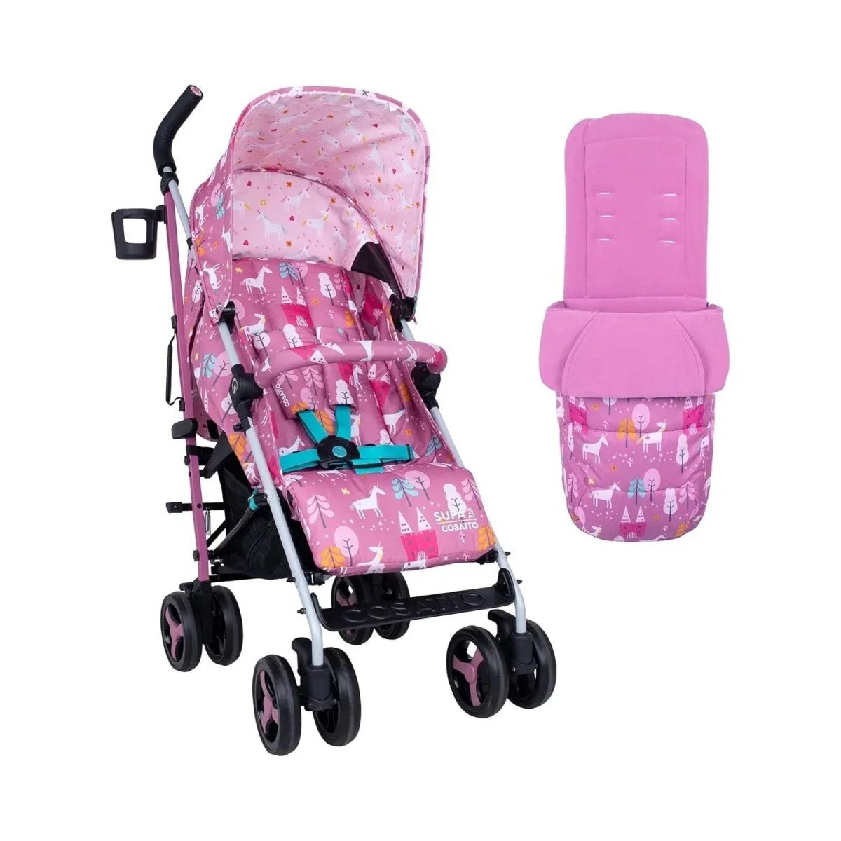 Cosatto Supa 3 Stroller - Dusky Unicorn Land - mezetto ebebek ebebek