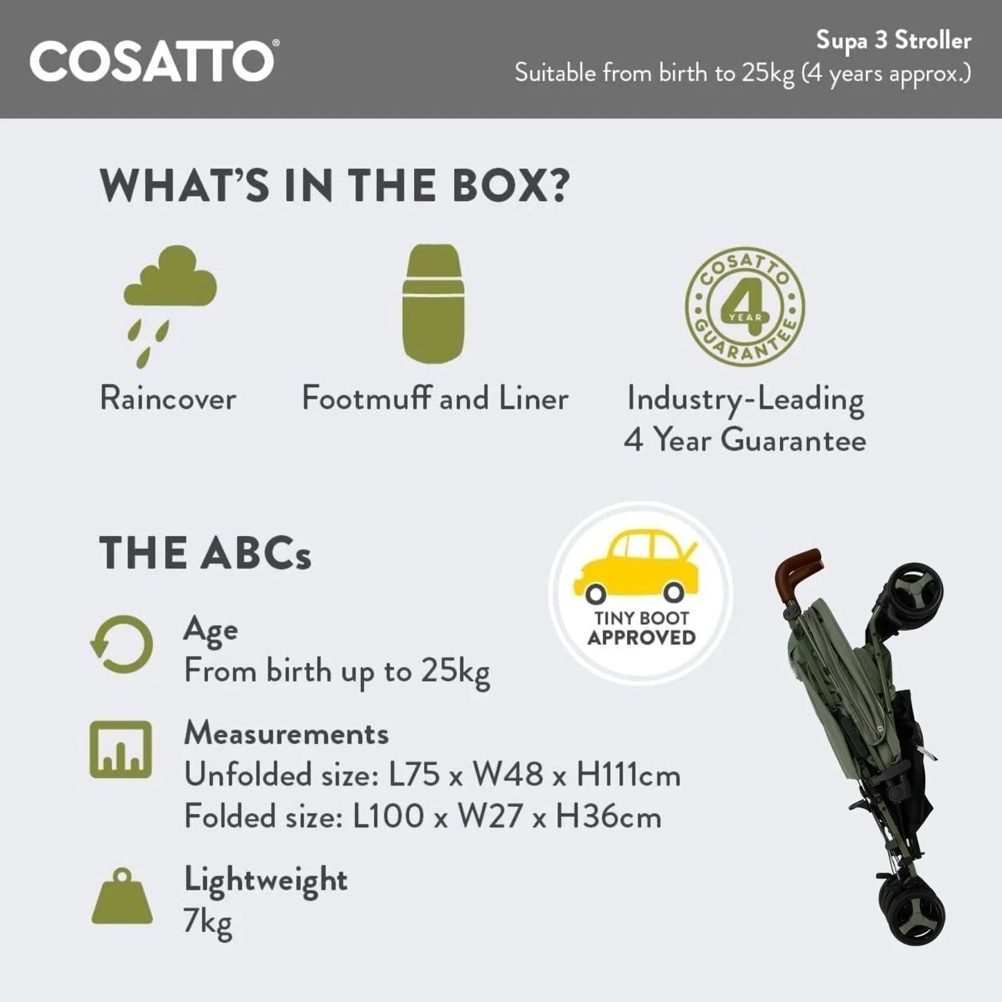 Cosatto Supa 3 Stroller - Hoglet - mezetto ebebek ebebek