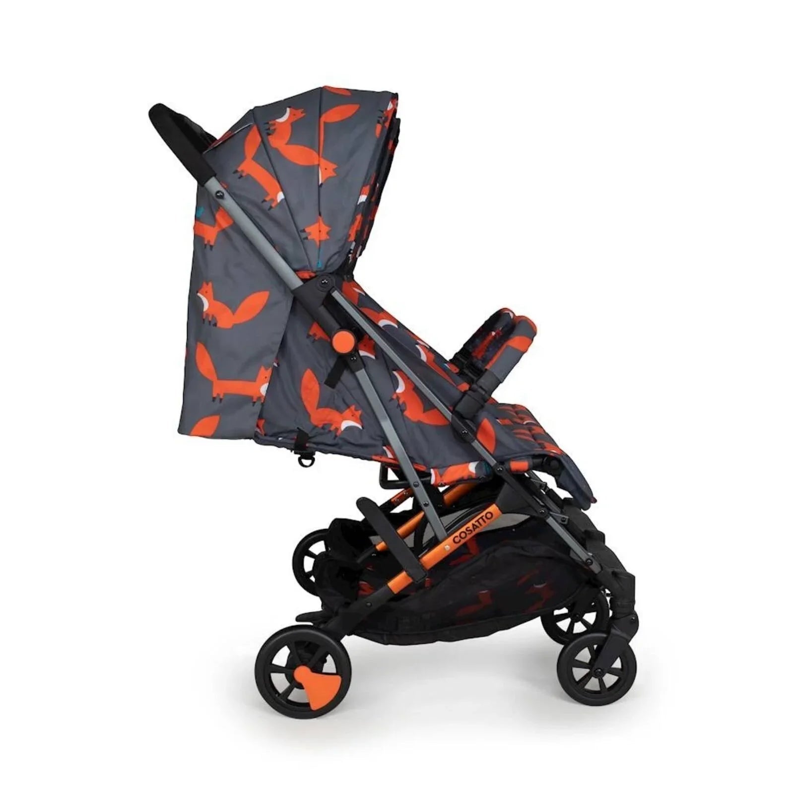Cosatto Woosh Double Stroller - Charcoal Mister Fox - mezetto ebebek ebebek