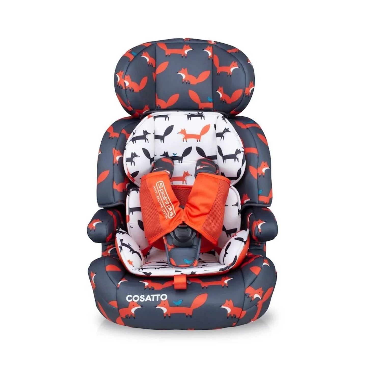 Cosatto Zoomi Group 1/2/3 Car Seat - Charcoal Mister Fox - mezetto ebebek ebebek